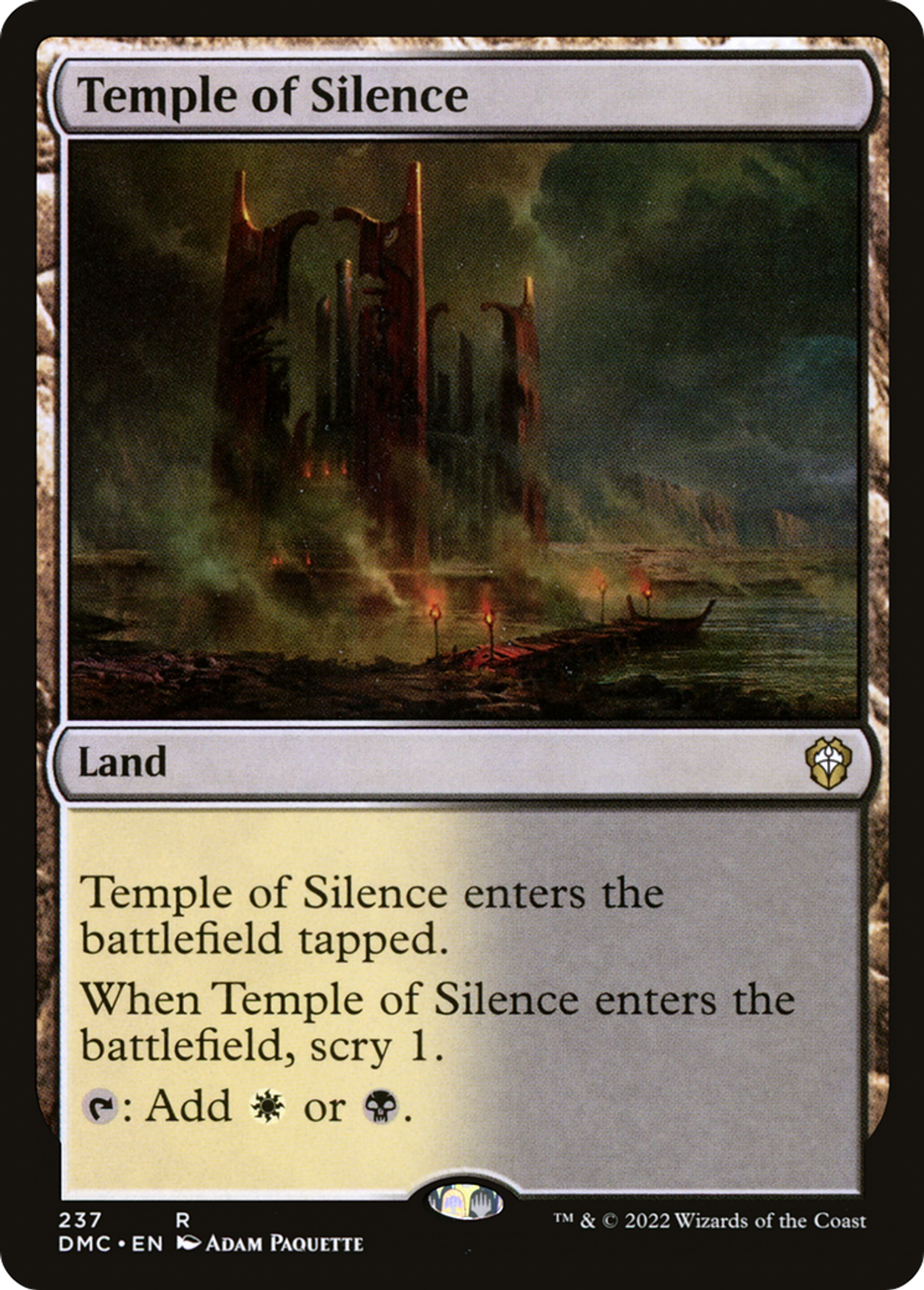 Temple of Silence — Dominaria United Commander — Magic: The Gathering