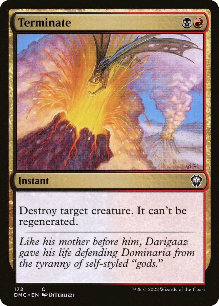 Terminate — Dominaria United Commander — Magic: The Gathering