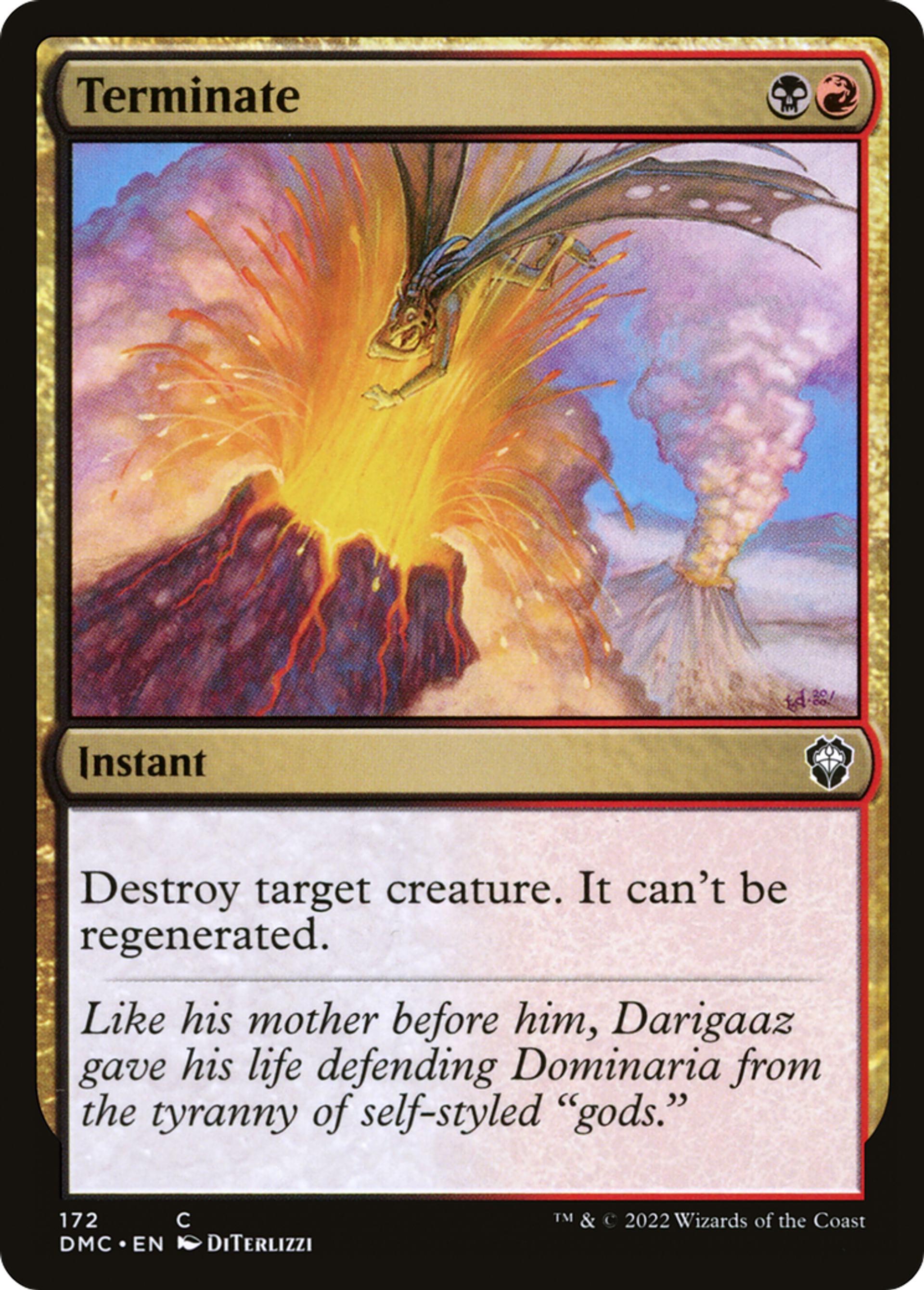 Terminate — Dominaria United Commander — Magic: The Gathering