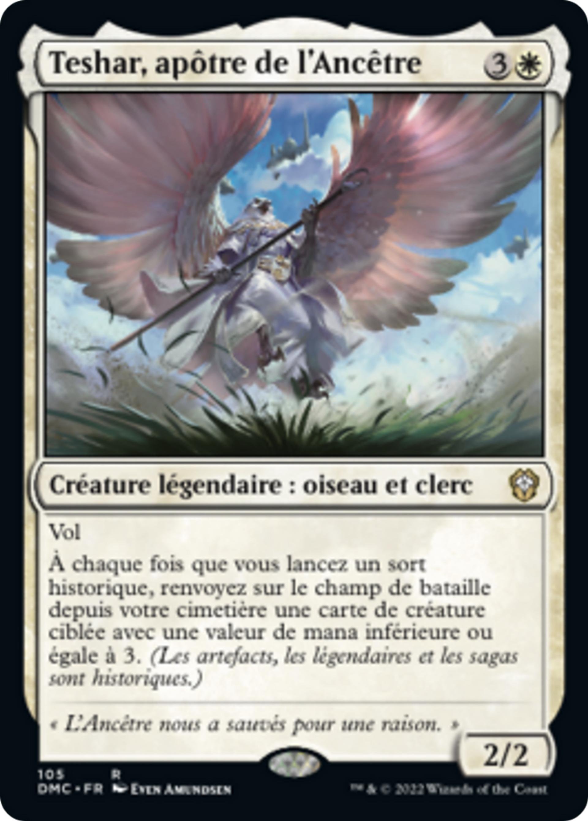 Teshar, apôtre de l'Ancêtre — Dominaria United Commander — Magic: The Gathering