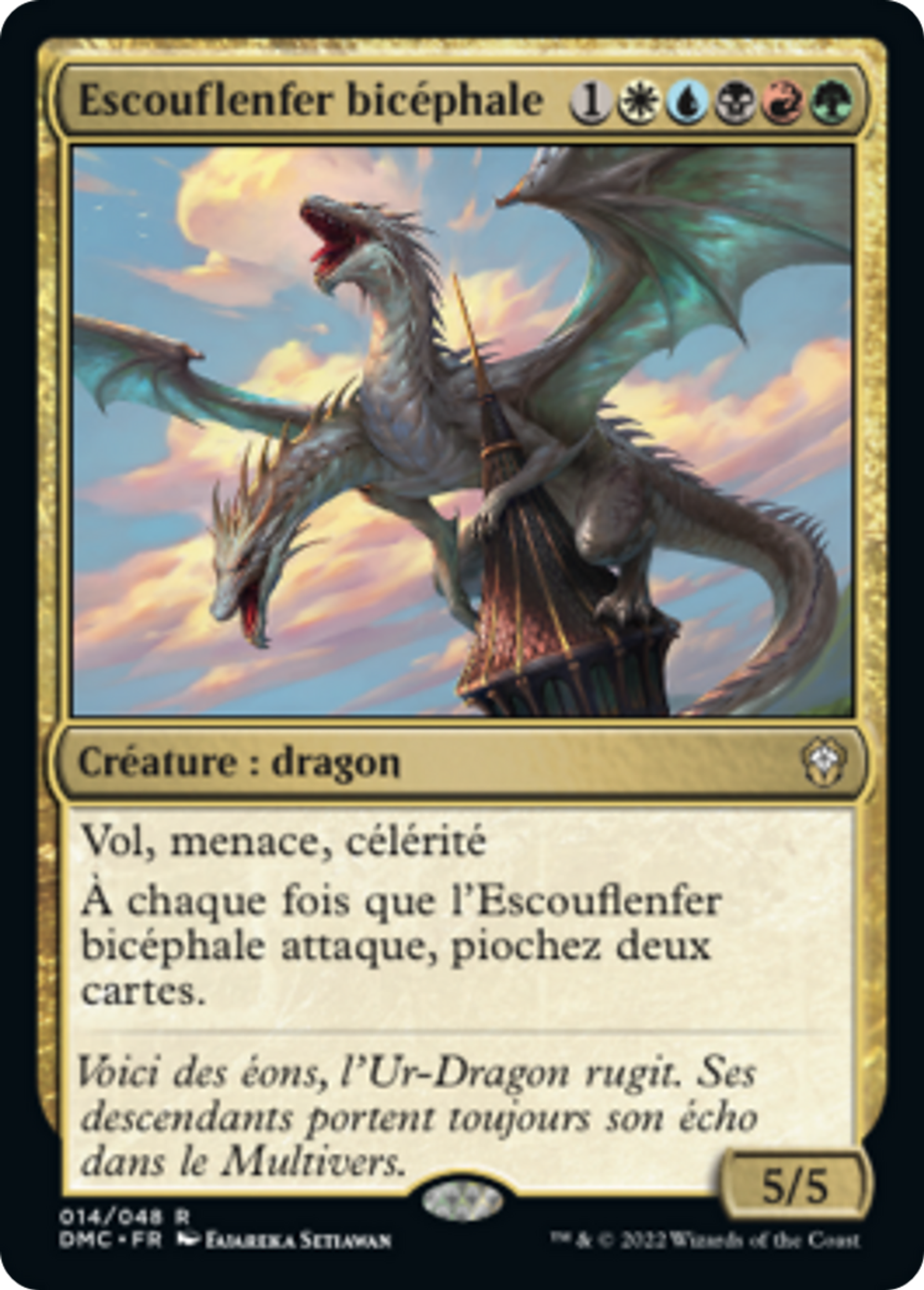 Escouflenfer bicéphale — Dominaria United Commander — Magic: The Gathering