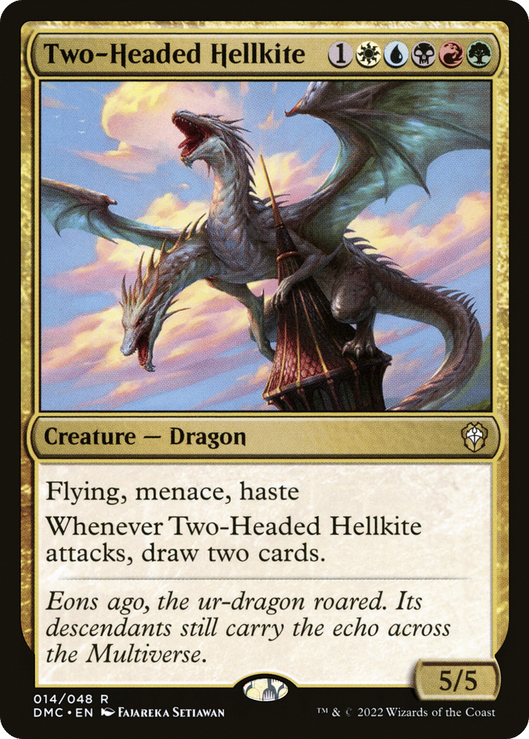 Two-Headed Hellkite — Dominaria United Commander — Magic: The Gathering