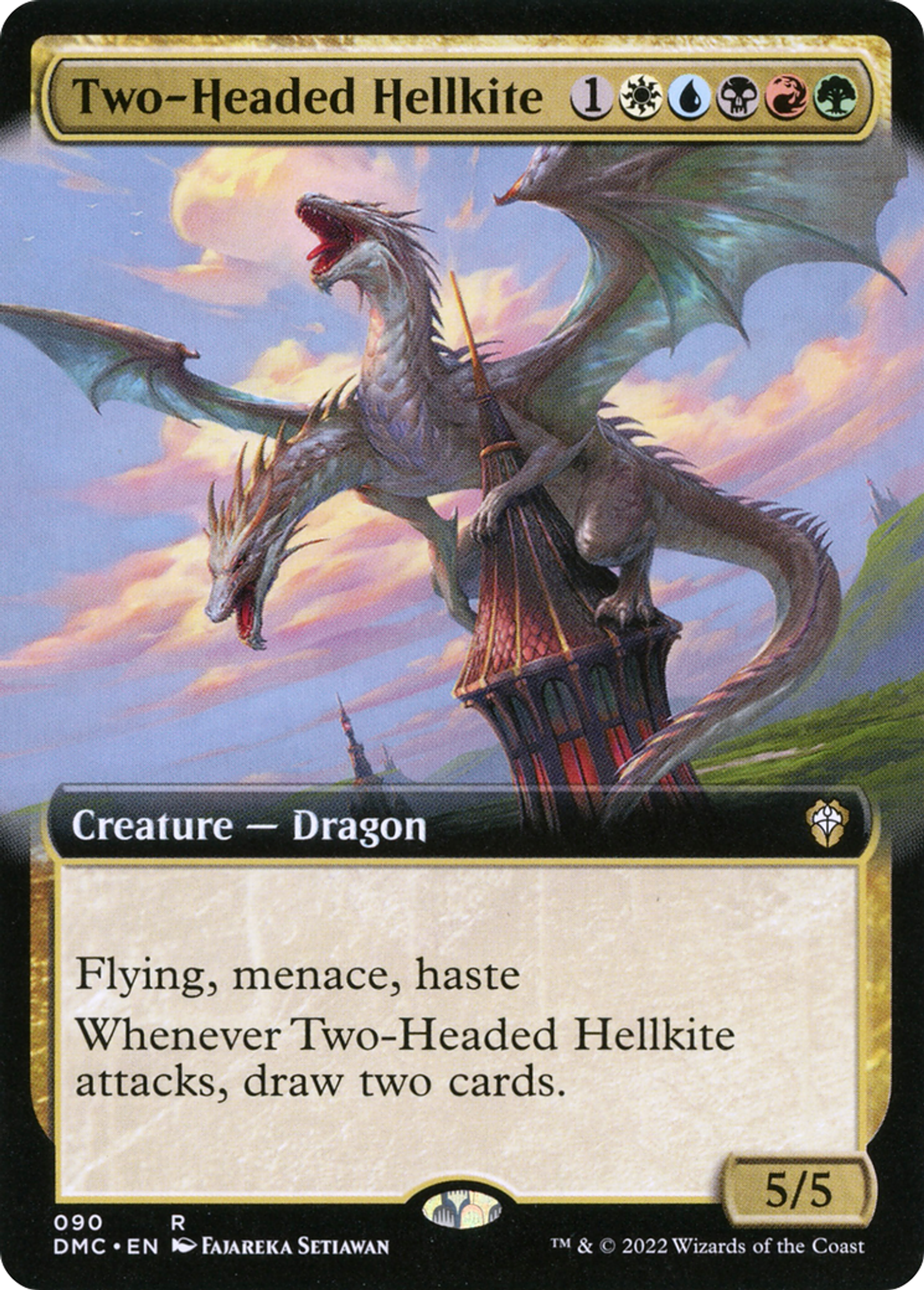 Two-Headed Hellkite — Dominaria United Commander — Magic: The Gathering