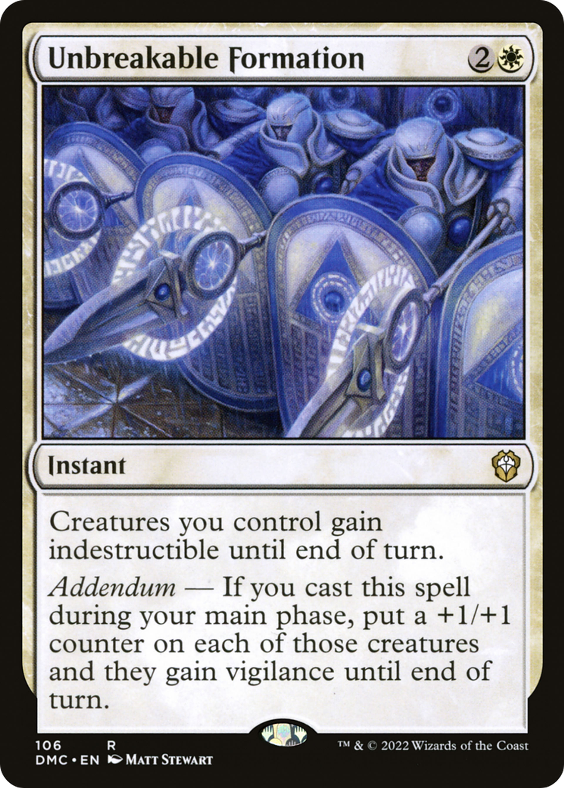 Unbreakable Formation — Dominaria United Commander — Magic: The Gathering