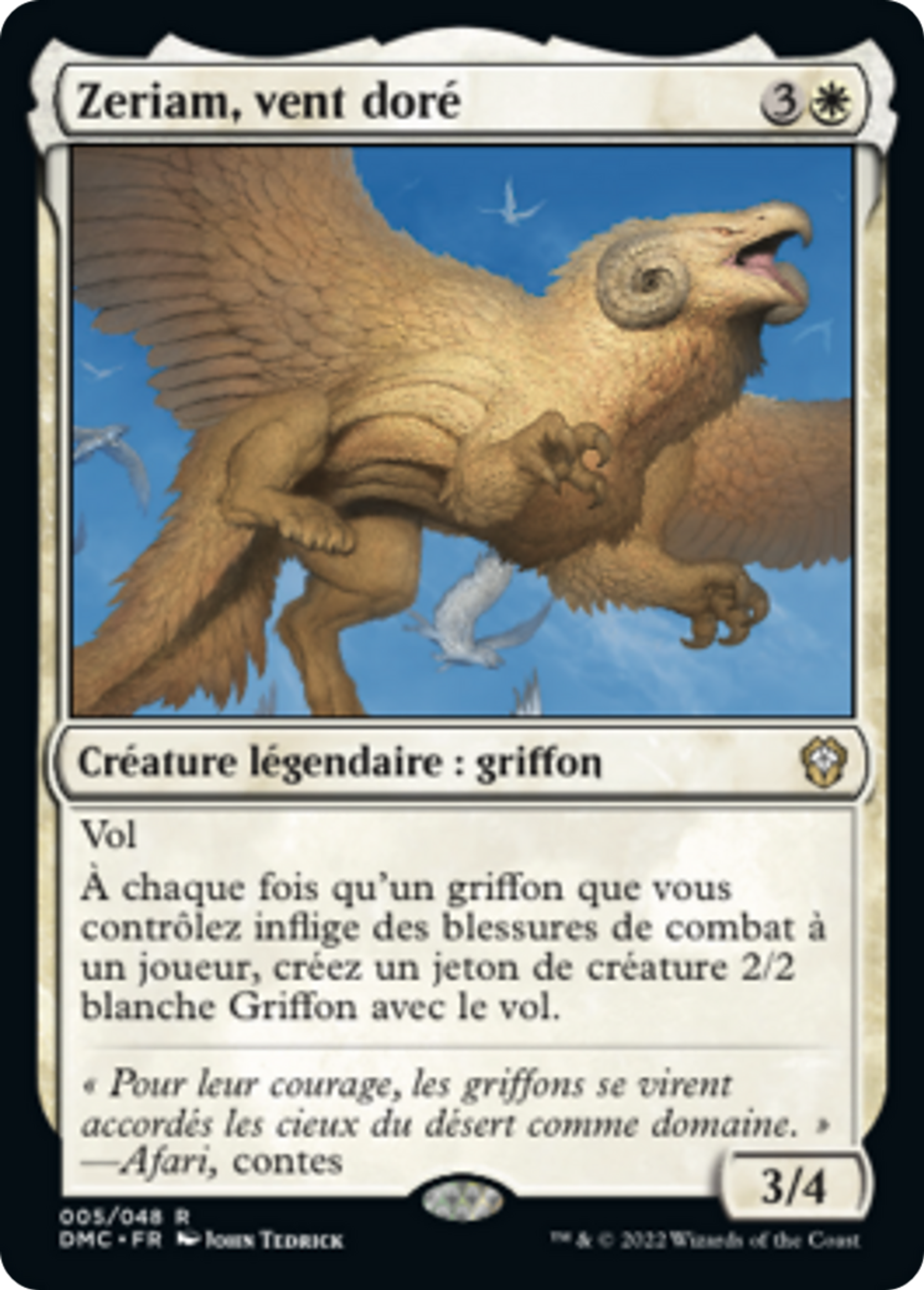 Zeriam, vent doré — Dominaria United Commander — Magic: The Gathering