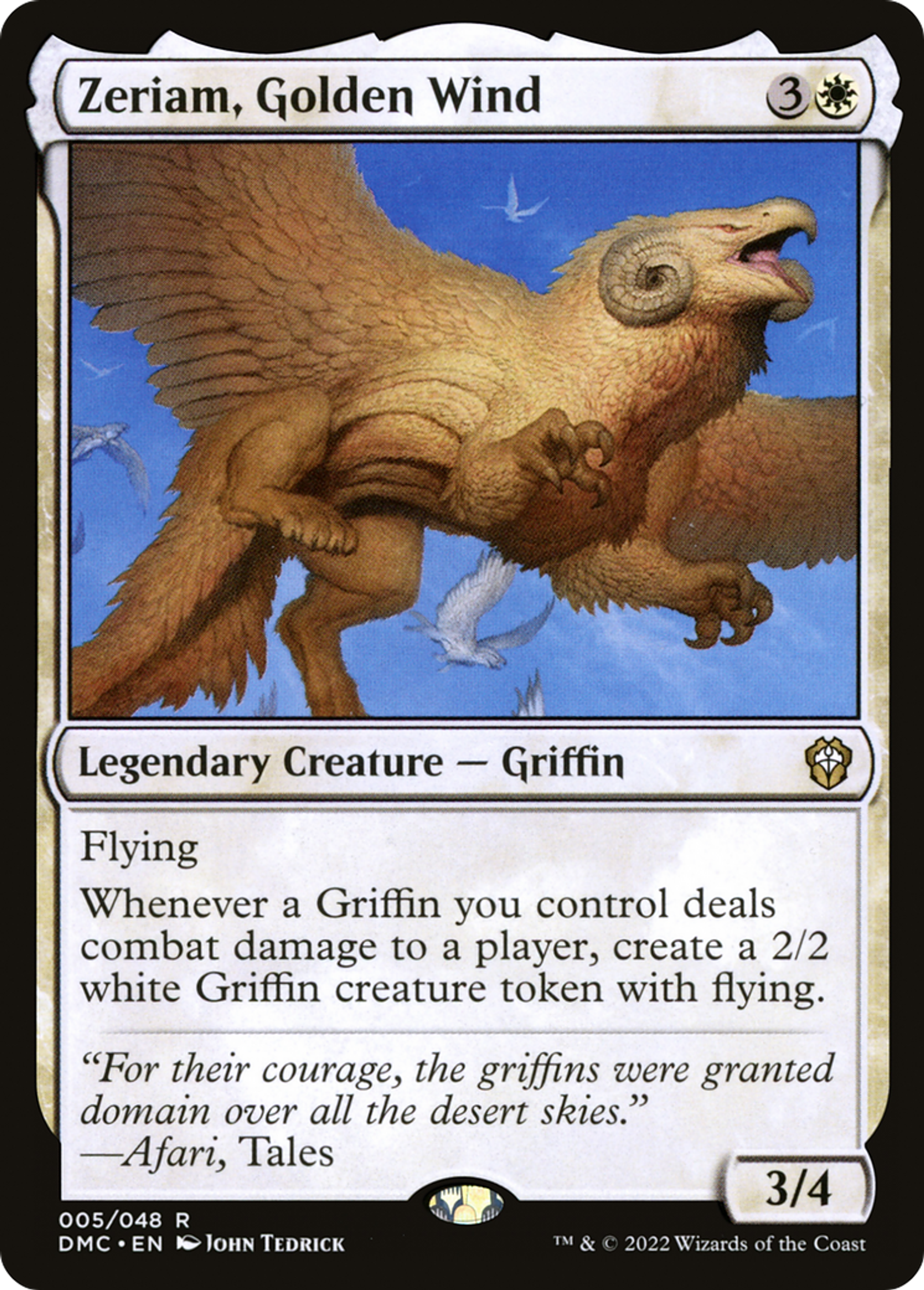 Zeriam, Golden Wind — Dominaria United Commander — Magic: The Gathering