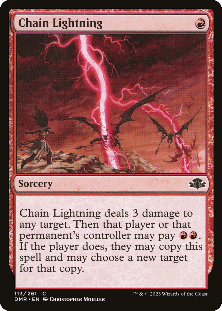 Chain Lightning — Dominaria Remastered — Magic: The Gathering