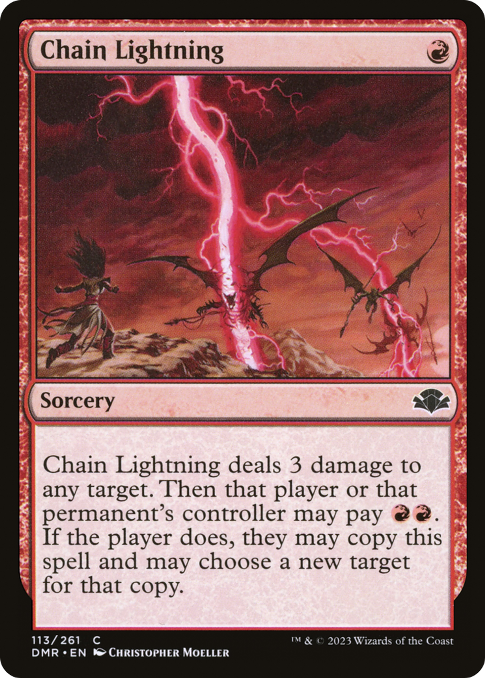 Chain Lightning — Dominaria Remastered — Magic: The Gathering