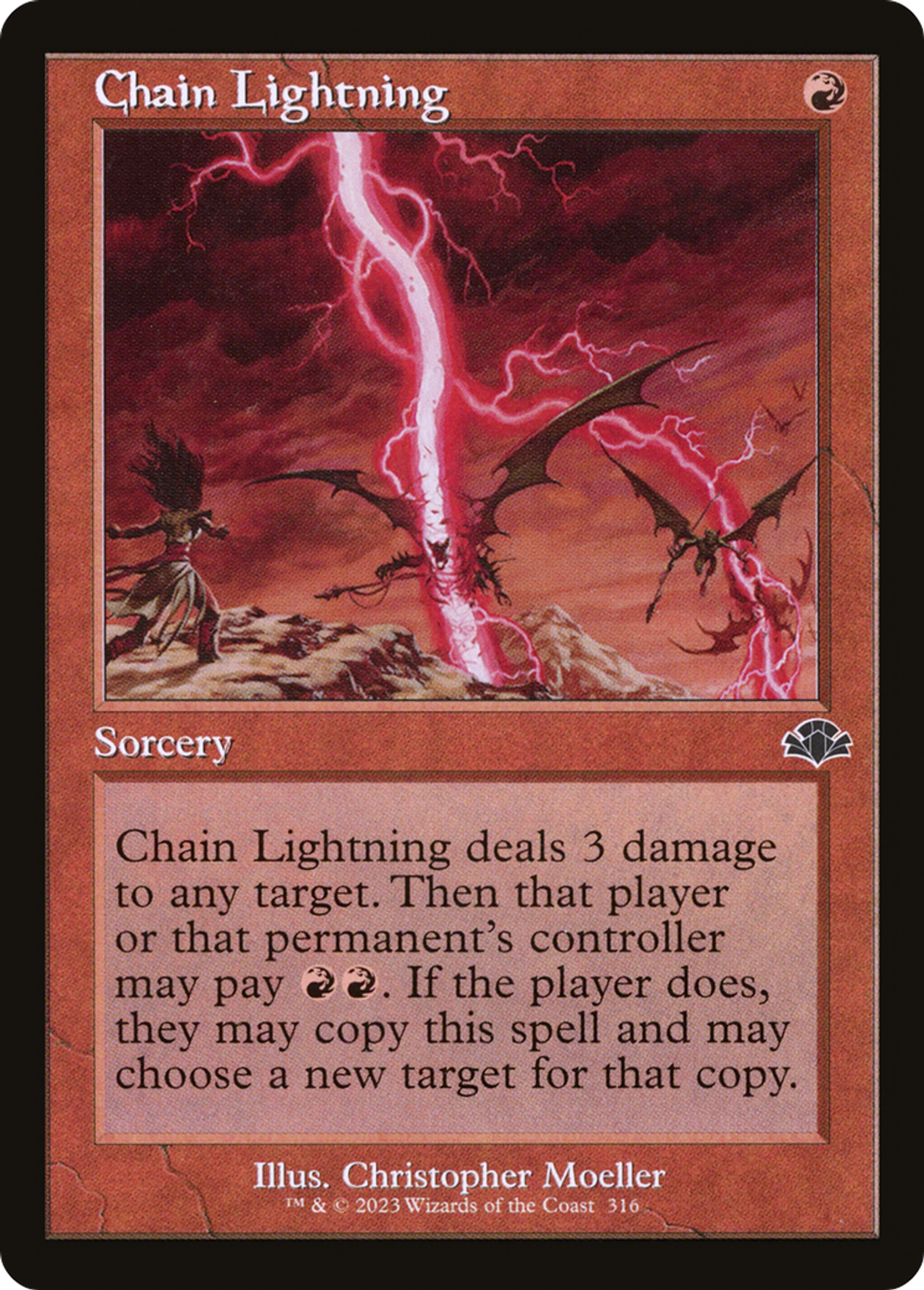 Chain Lightning — Dominaria Remastered — Magic: The Gathering