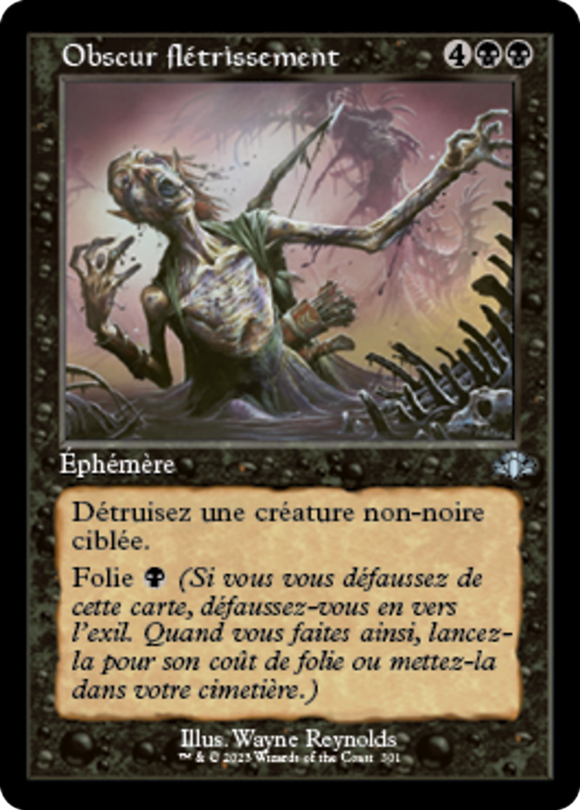 Obscur flétrissement — Dominaria Remastered — Magic: The Gathering