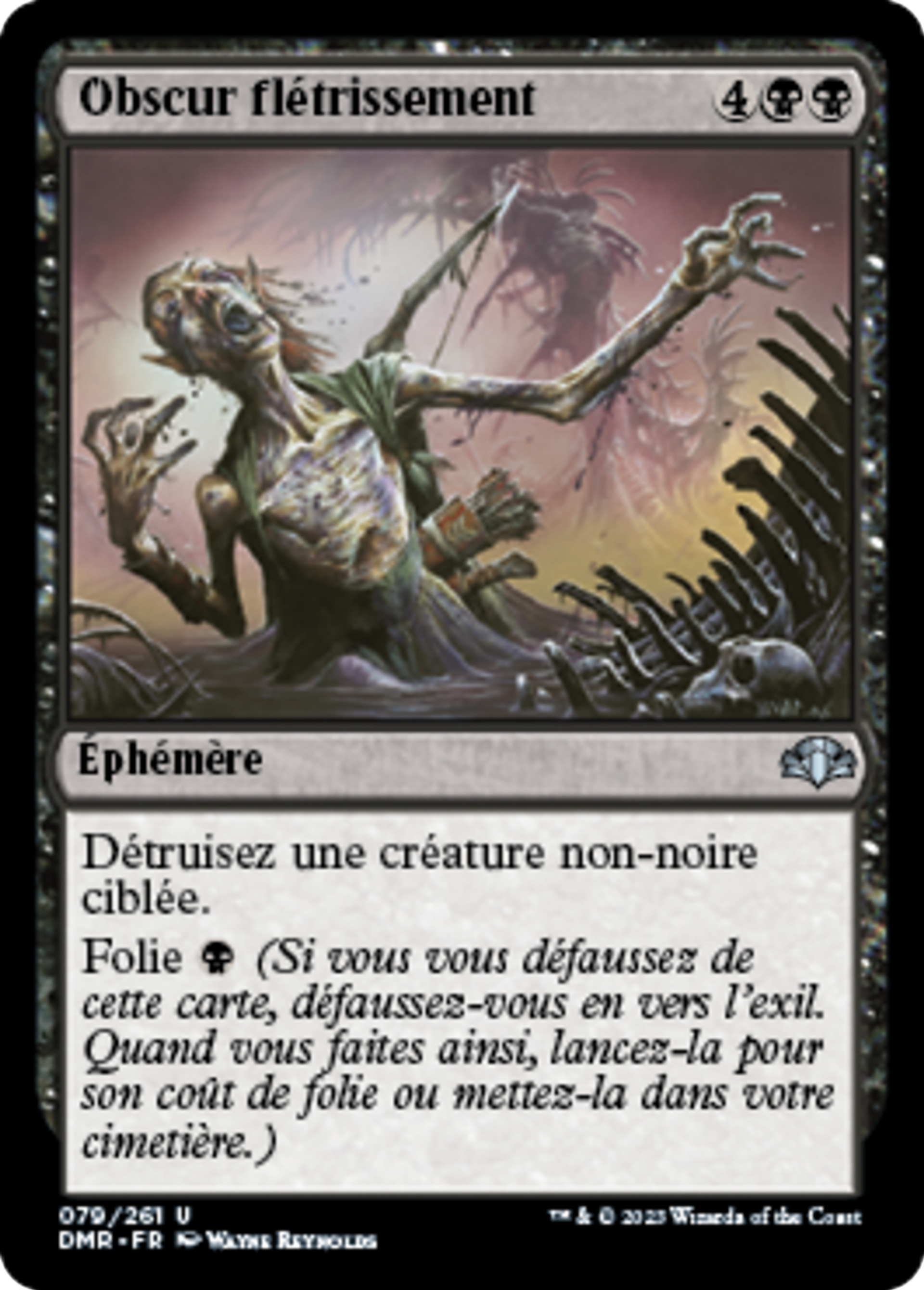 Obscur flétrissement — Dominaria Remastered — Magic: The Gathering