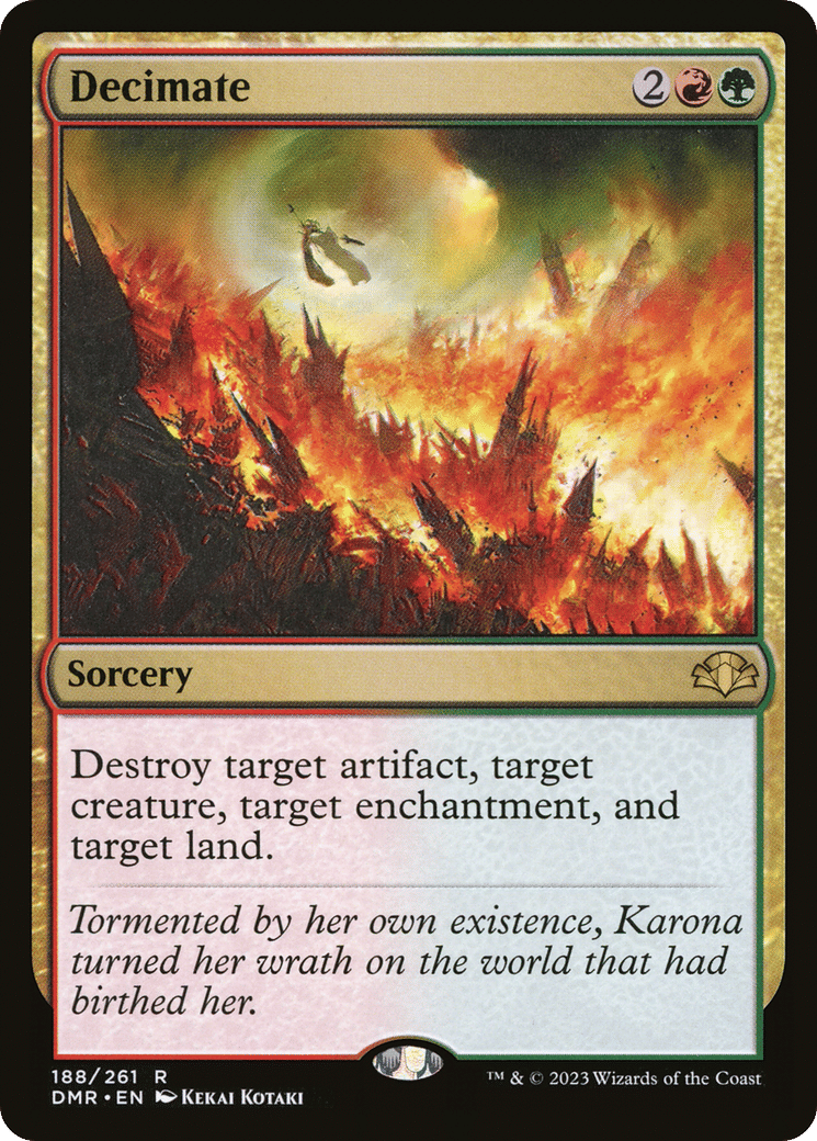 Decimate — Dominaria Remastered — Magic: The Gathering