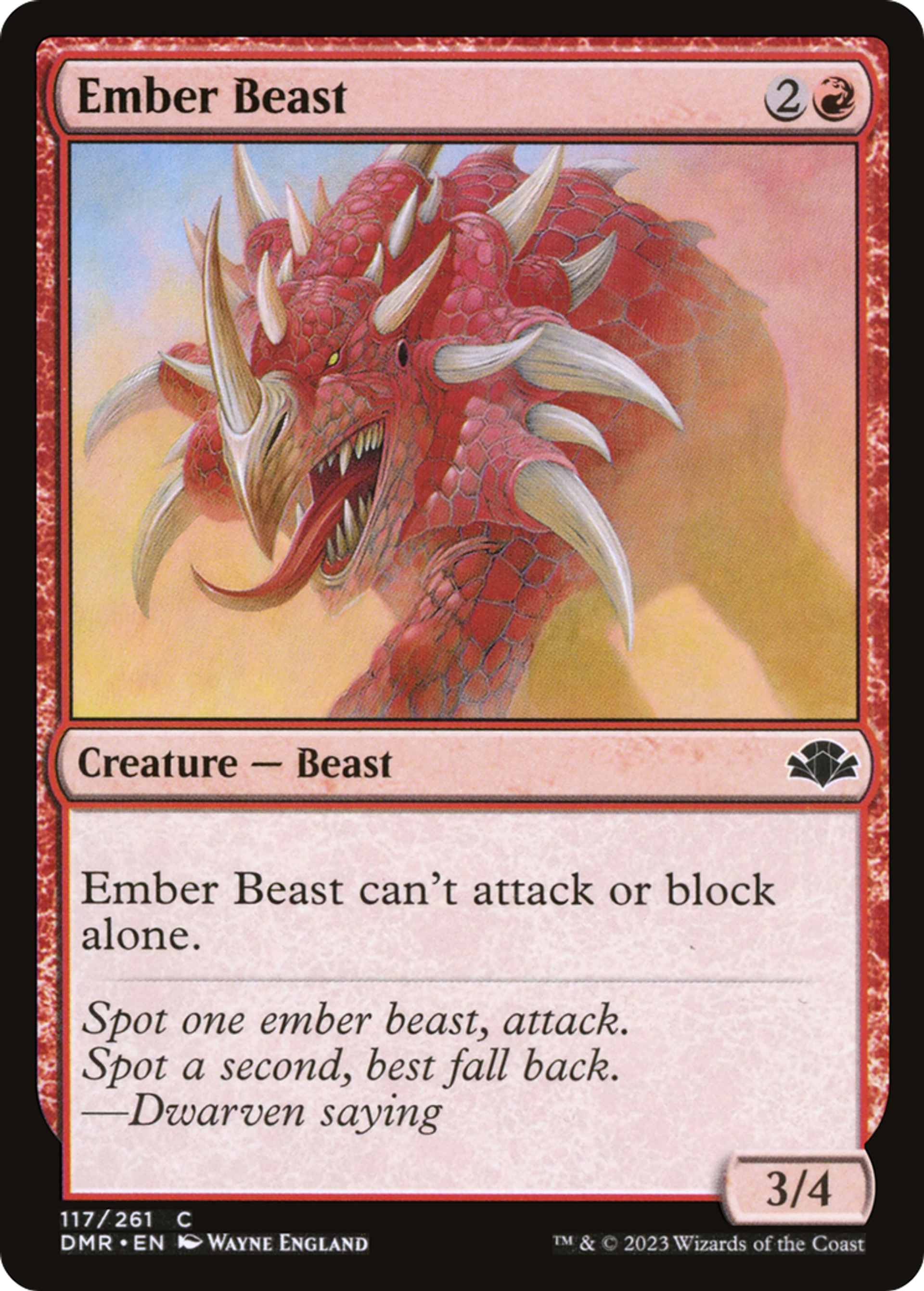 Bête d'ambre — Dominaria Remastered — Magic: The Gathering