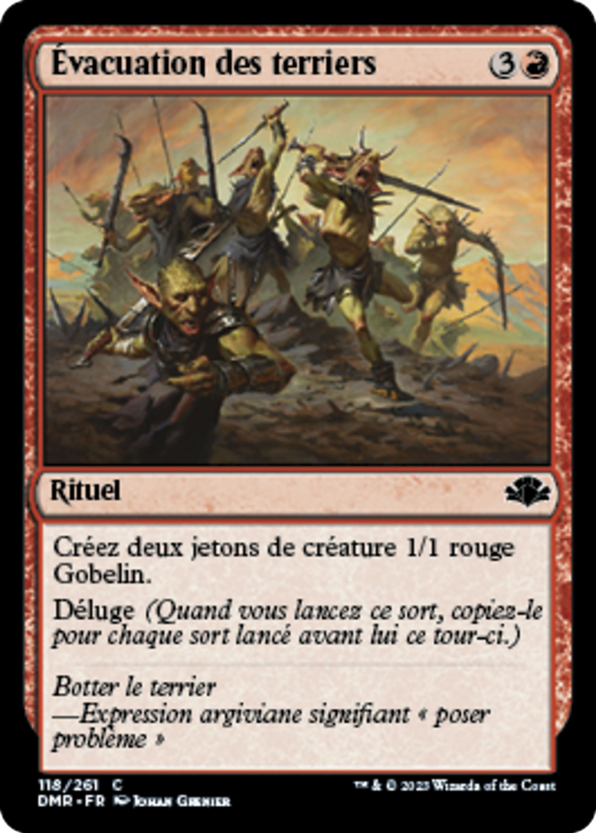 Évacuation des terriers — Dominaria Remastered — Magic: The Gathering
