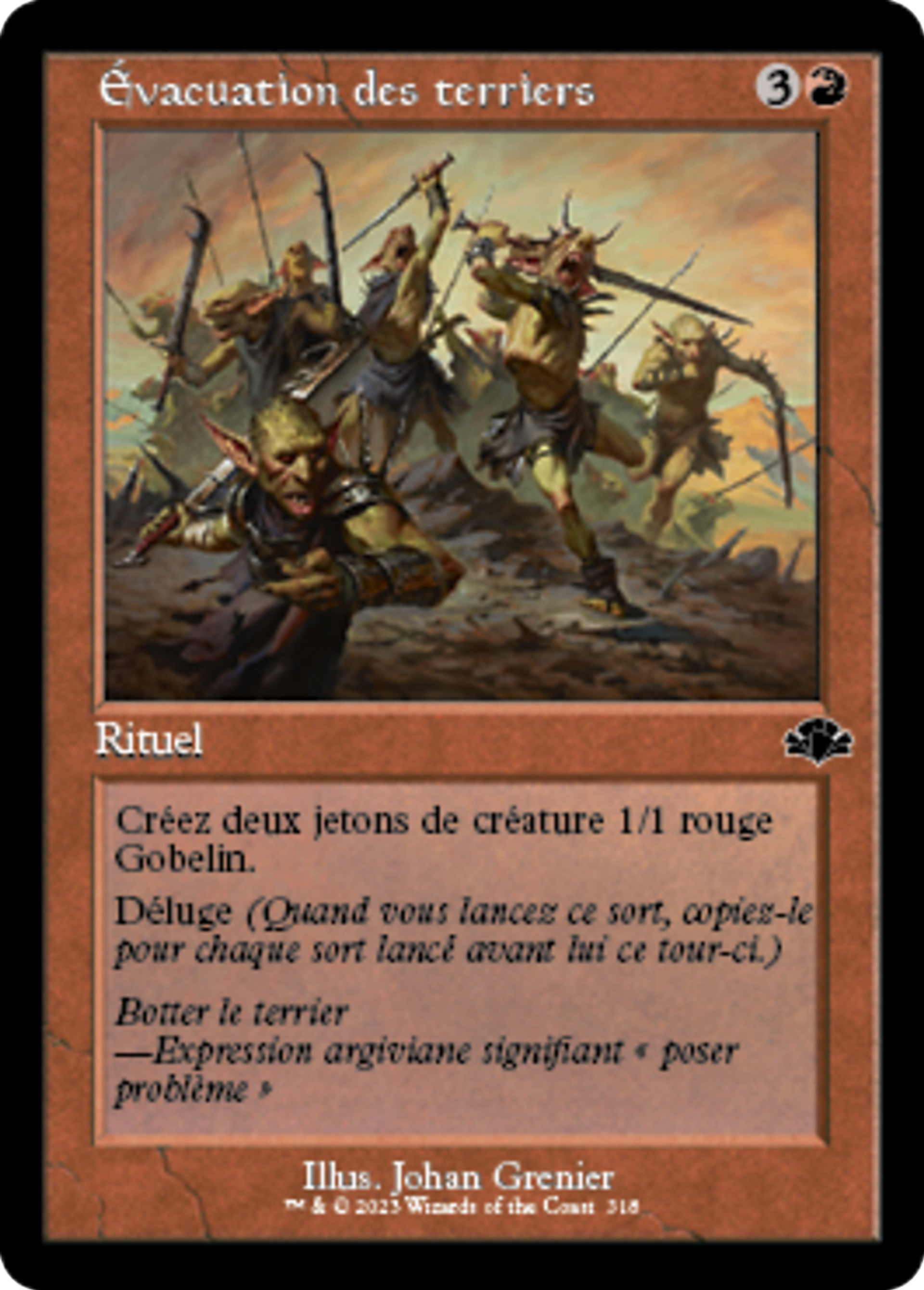 Évacuation des terriers — Dominaria Remastered — Magic: The Gathering