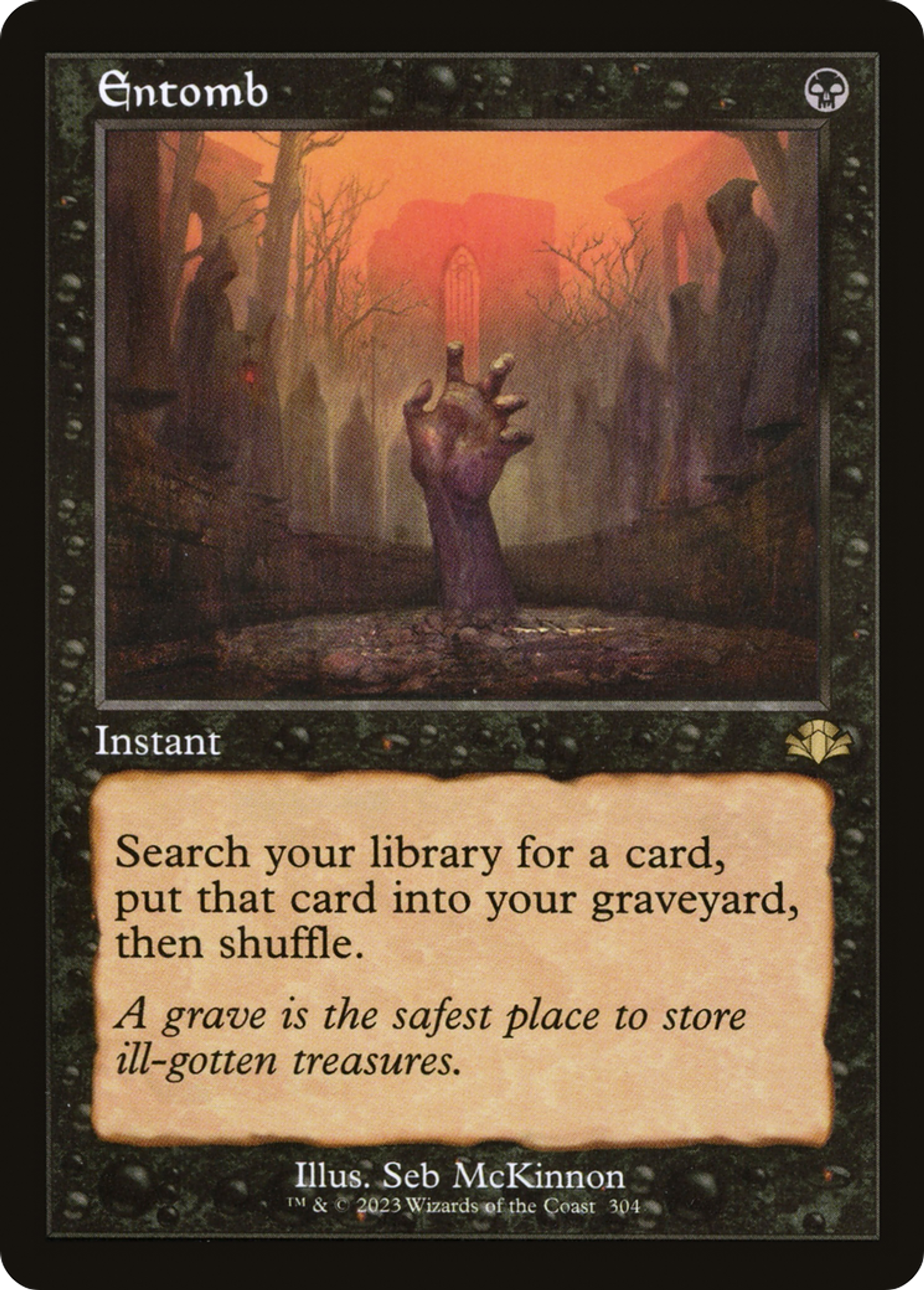 Entomb — Dominaria Remastered — Magic: The Gathering