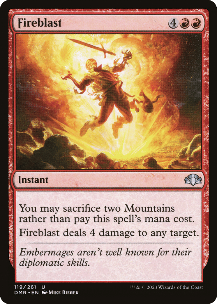 Fireblast — Dominaria Remastered — Magic: The Gathering