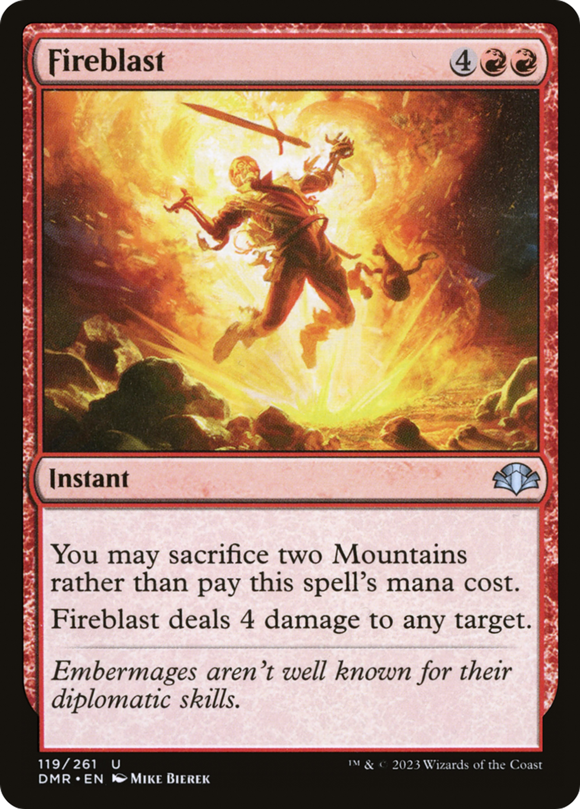 Salve de feu — Dominaria Remastered — Magic: The Gathering