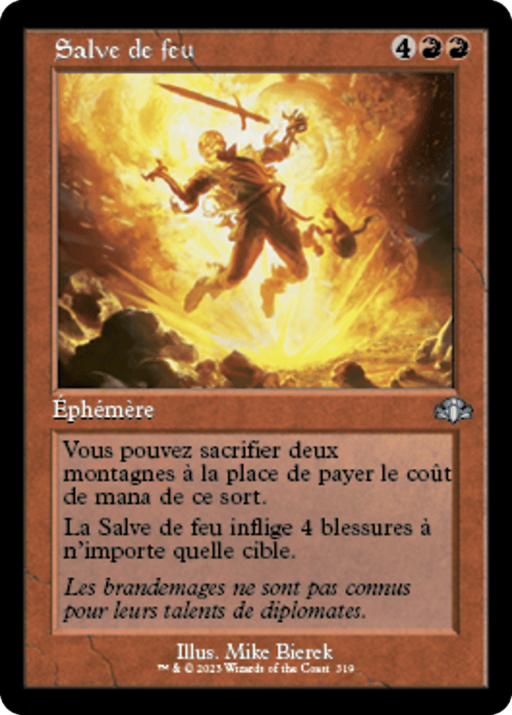 Salve de feu — Dominaria Remastered — Magic: The Gathering