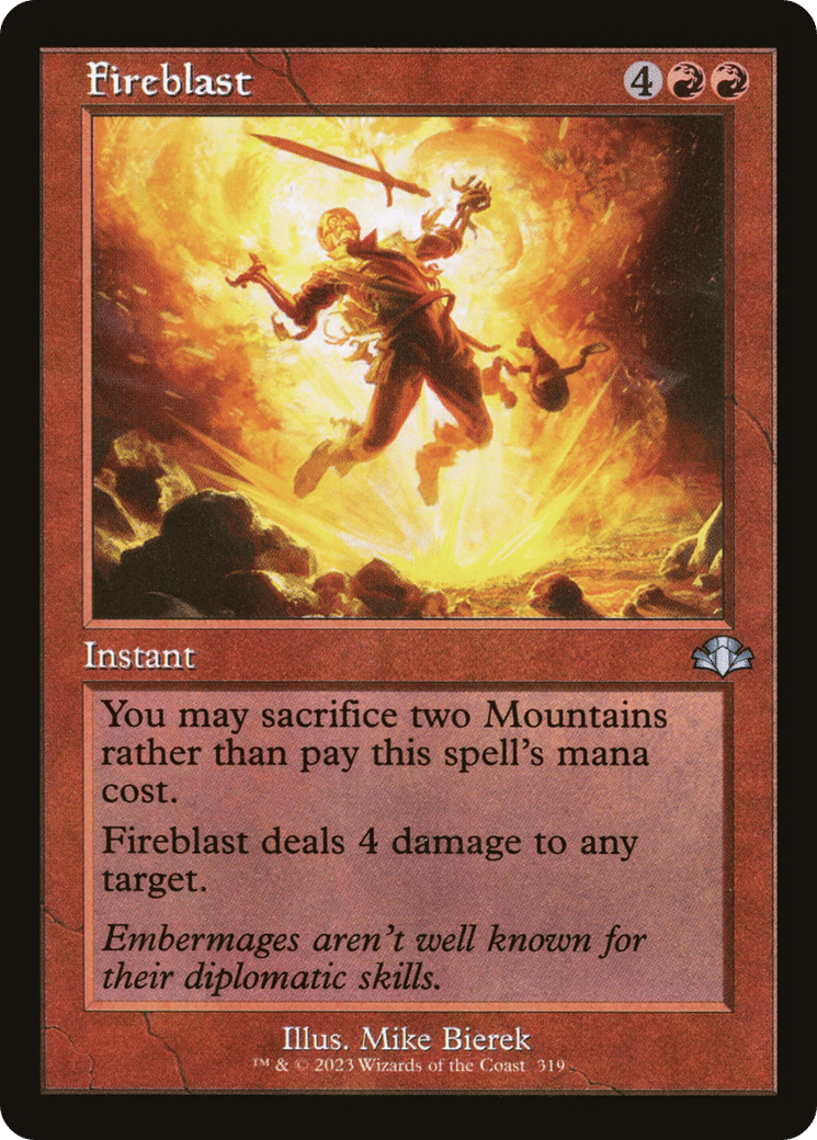 Fireblast — Dominaria Remastered — Magic: The Gathering