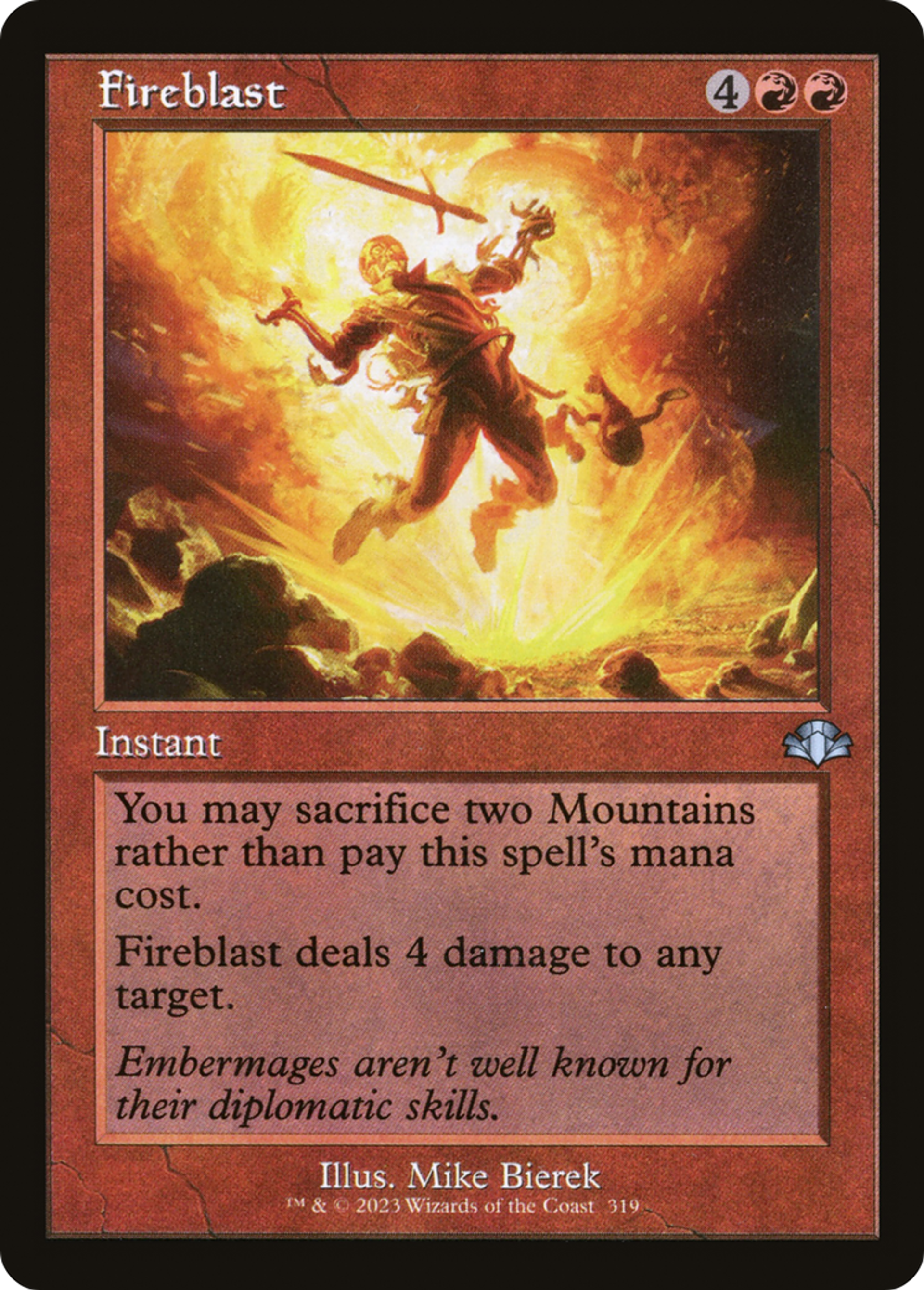Fireblast — Dominaria Remastered — Magic: The Gathering