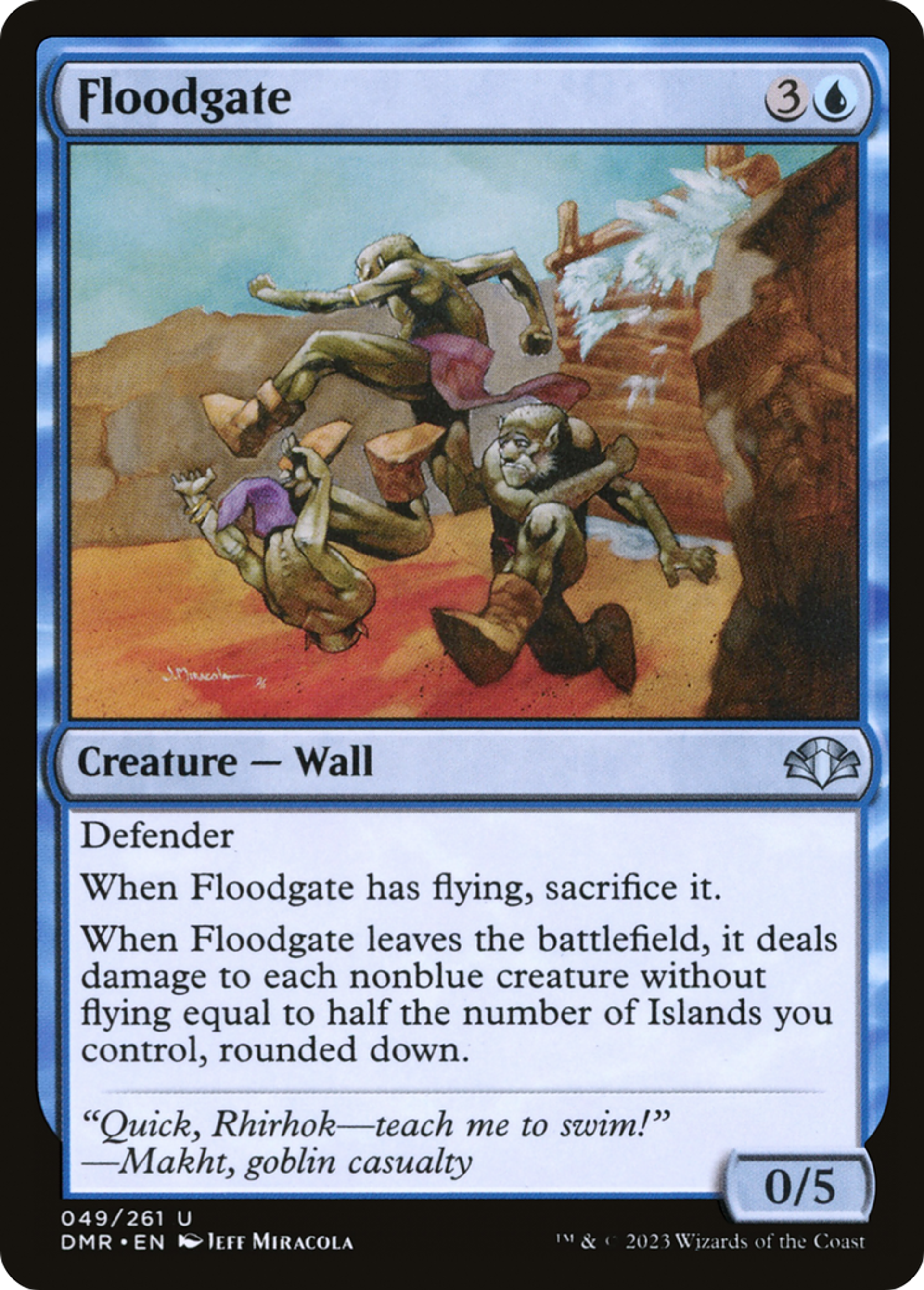 Floodgate — Dominaria Remastered — Magic: The Gathering