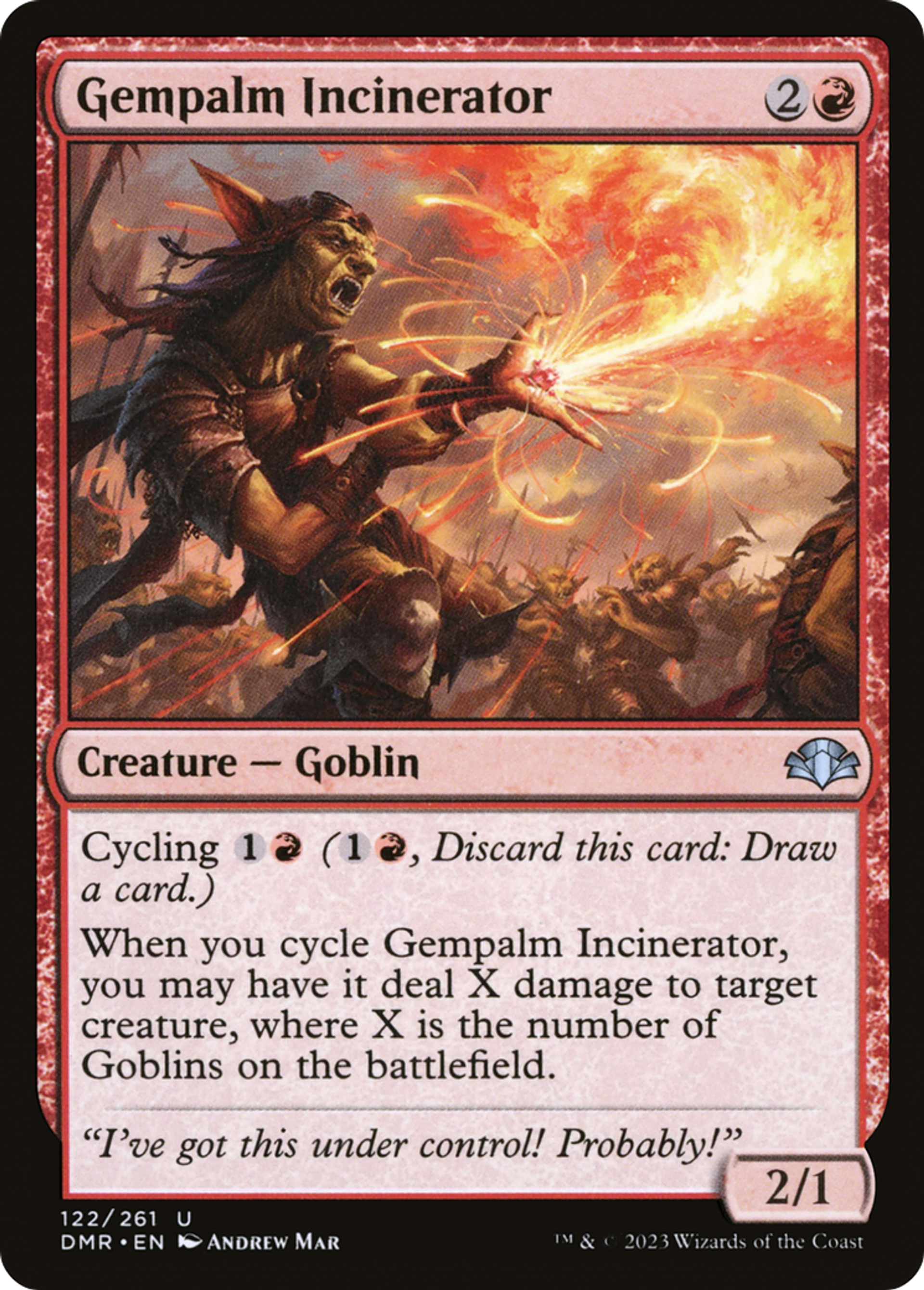 Incinérateur gemmepaume — Dominaria Remastered — Magic: The Gathering