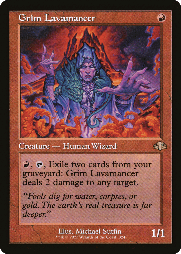 Grim Lavamancer — Dominaria Remastered — Magic: The Gathering