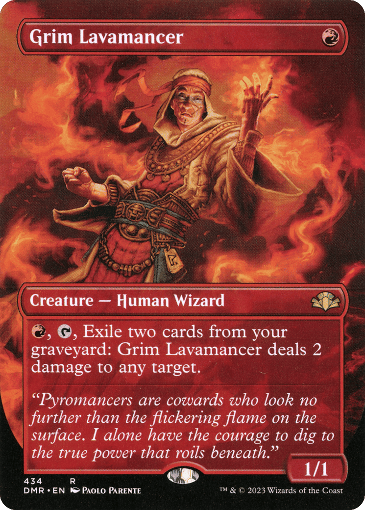 Grim Lavamancer — Dominaria Remastered — Magic: The Gathering