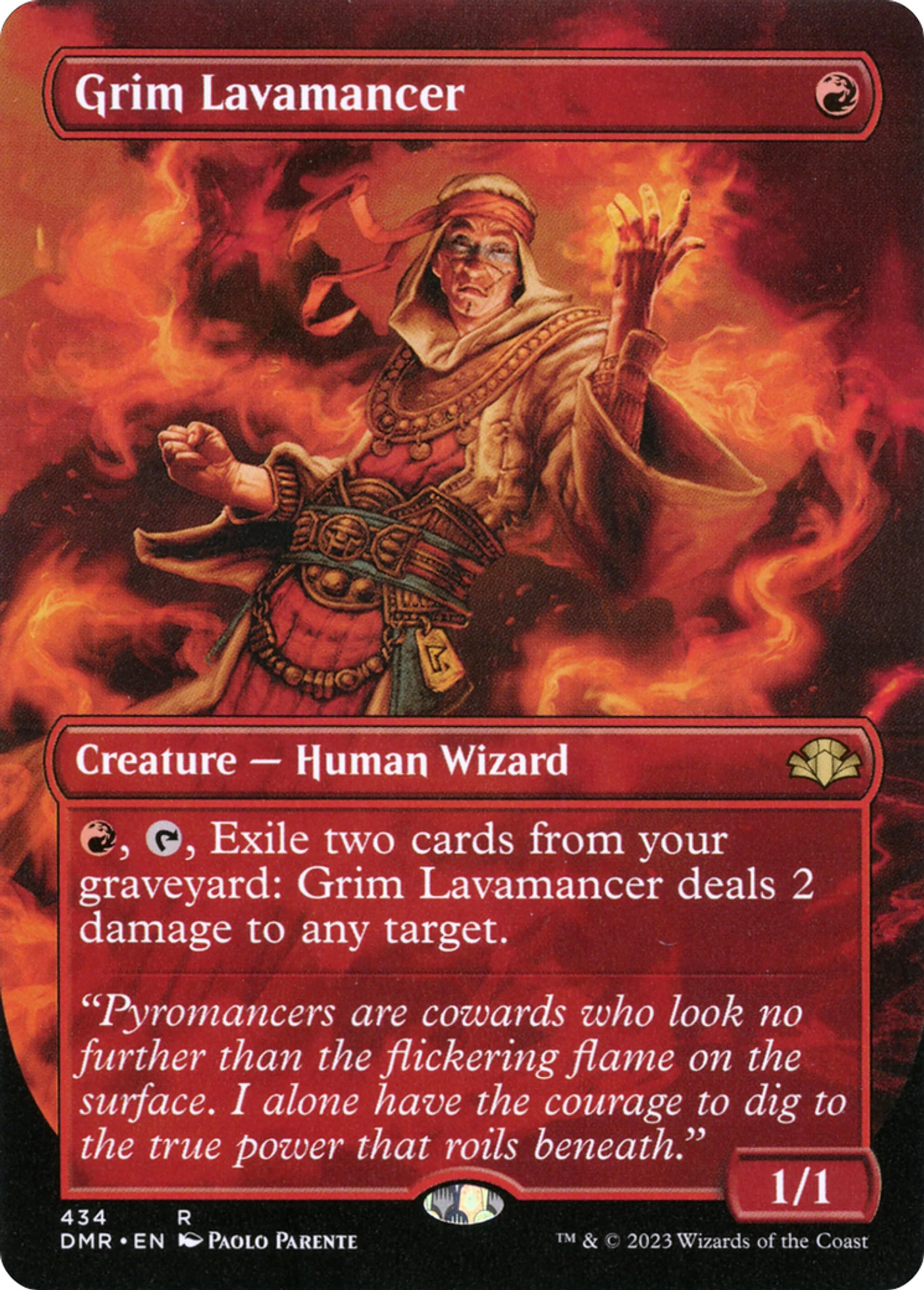 Grim Lavamancer — Dominaria Remastered — Magic: The Gathering