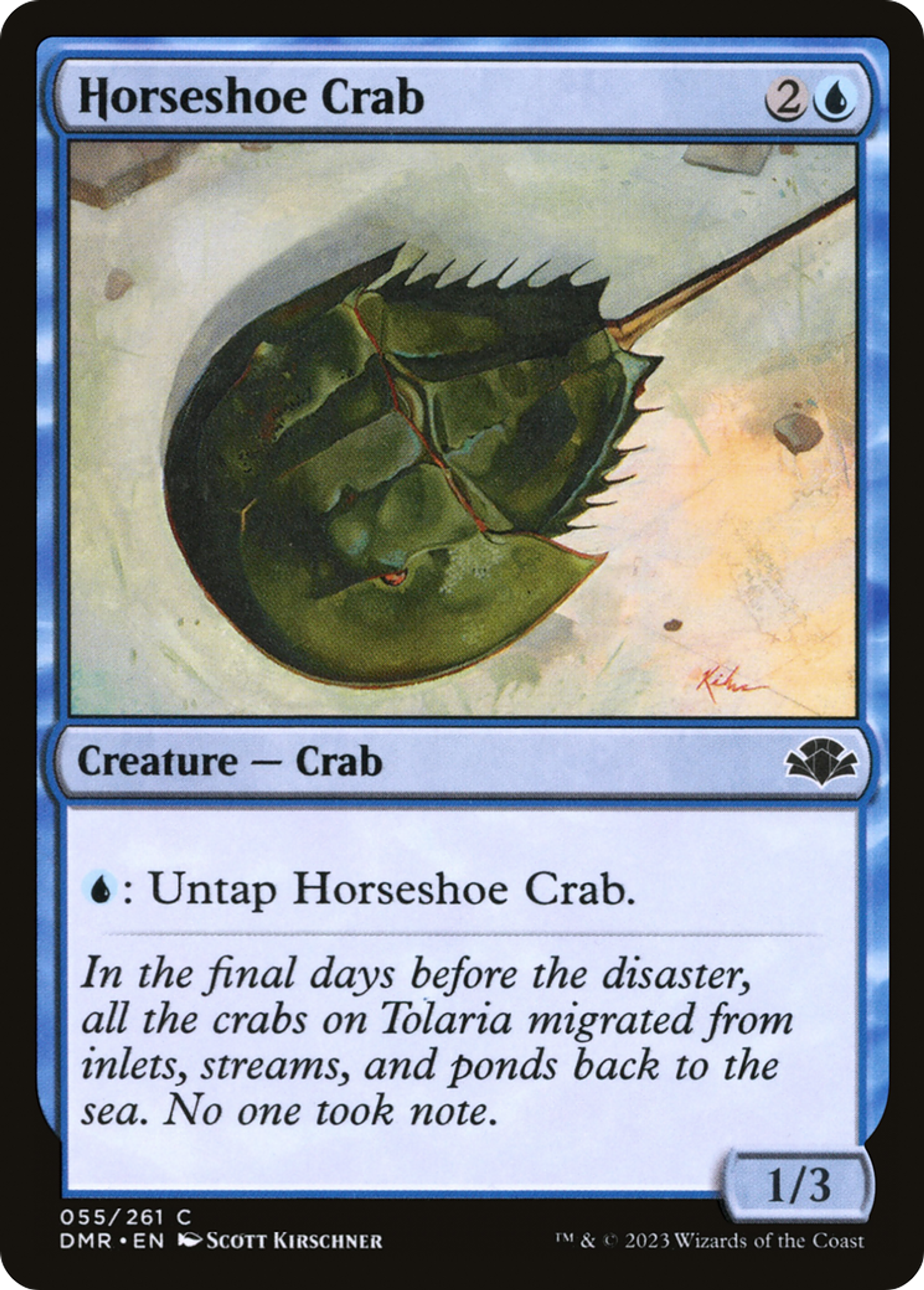 Horseshoe Crab — Dominaria Remastered — Magic: The Gathering
