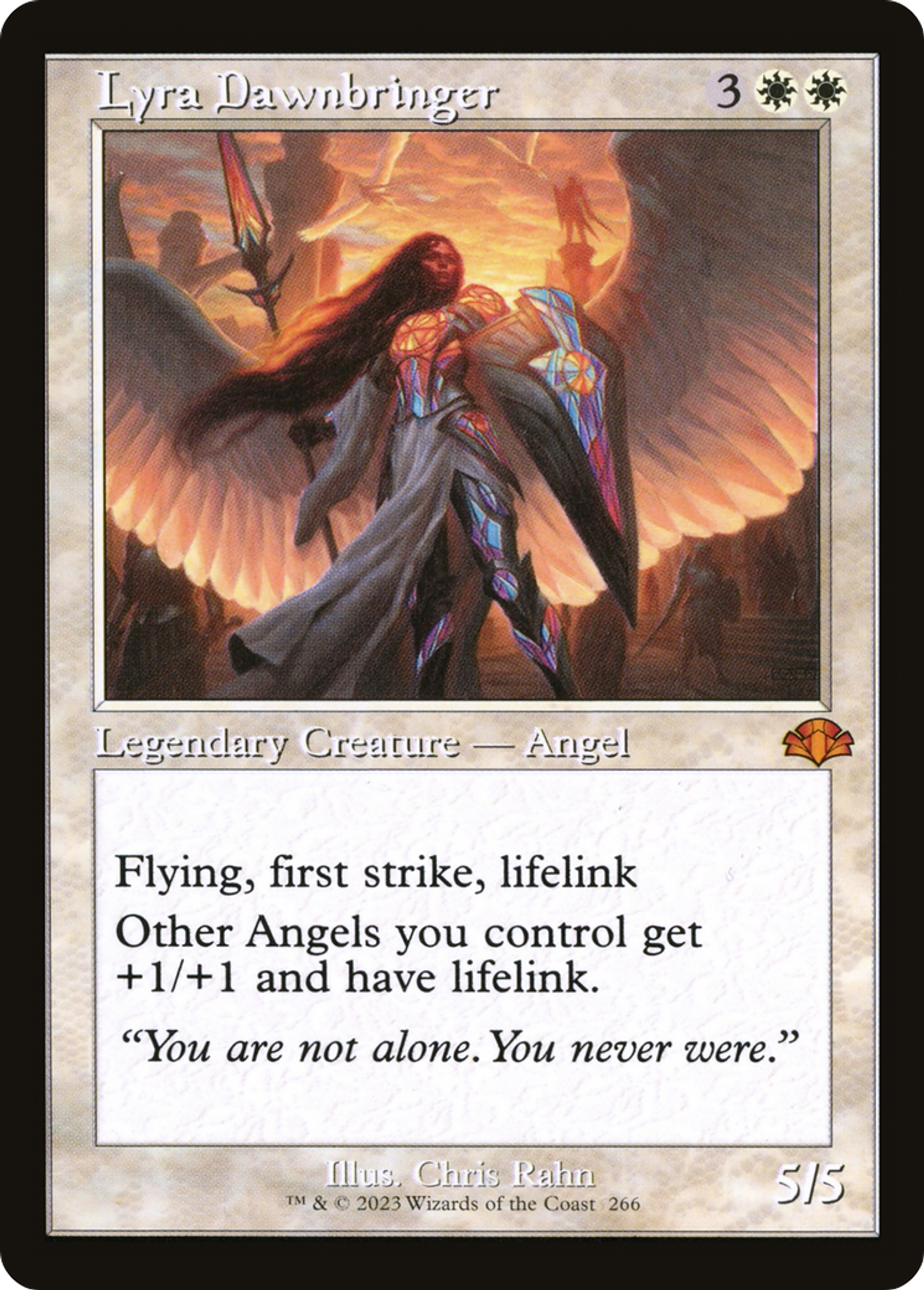 Lyra Dawnbringer — Dominaria Remastered — Magic: The Gathering