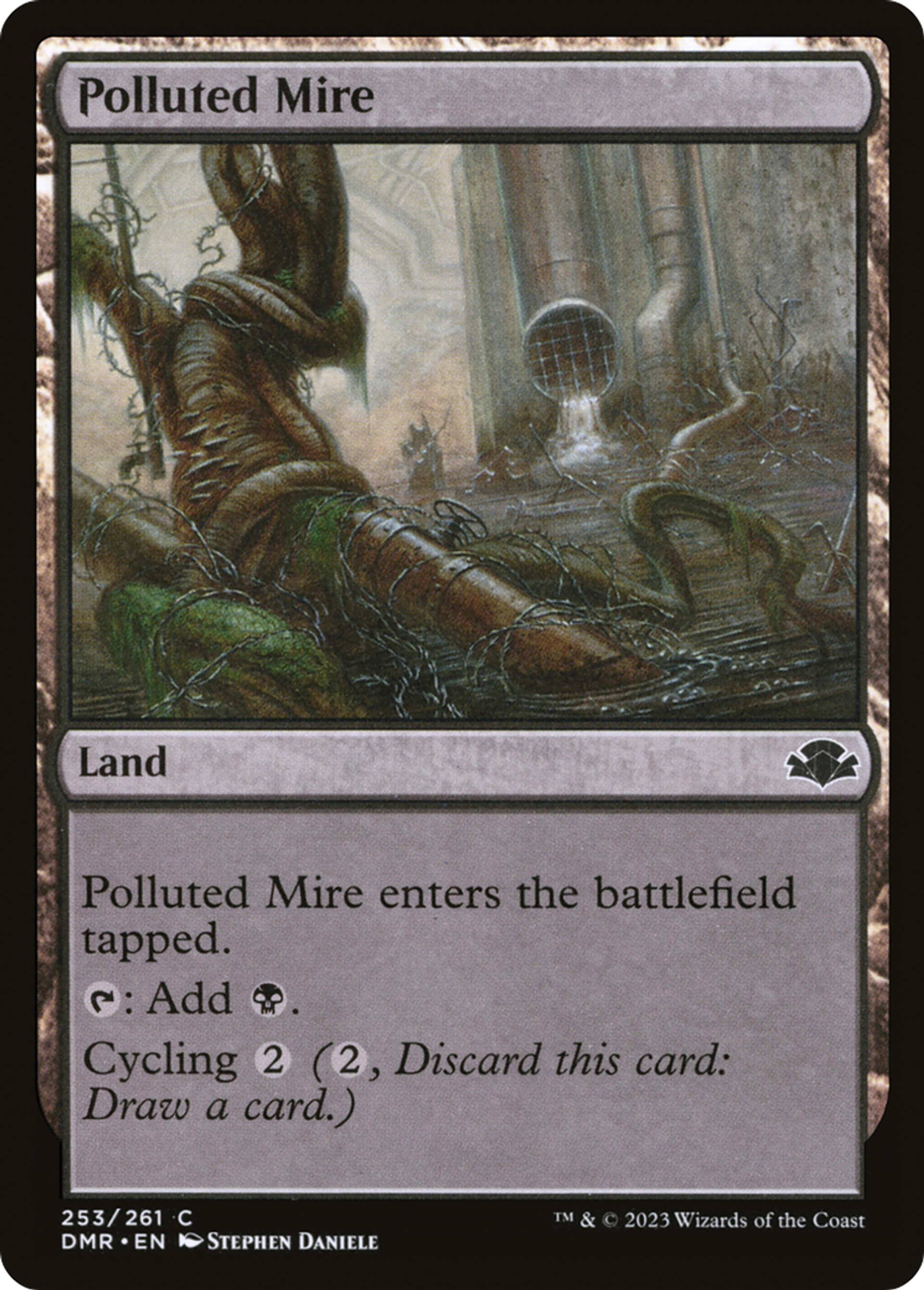 Polluted Mire — Dominaria Remastered — Magic: The Gathering
