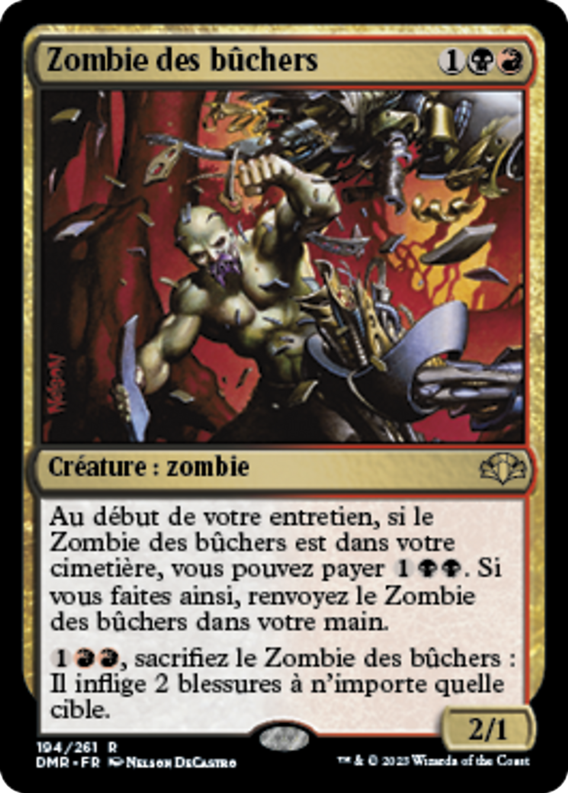 Zombie des bûchers — Dominaria Remastered — Magic: The Gathering