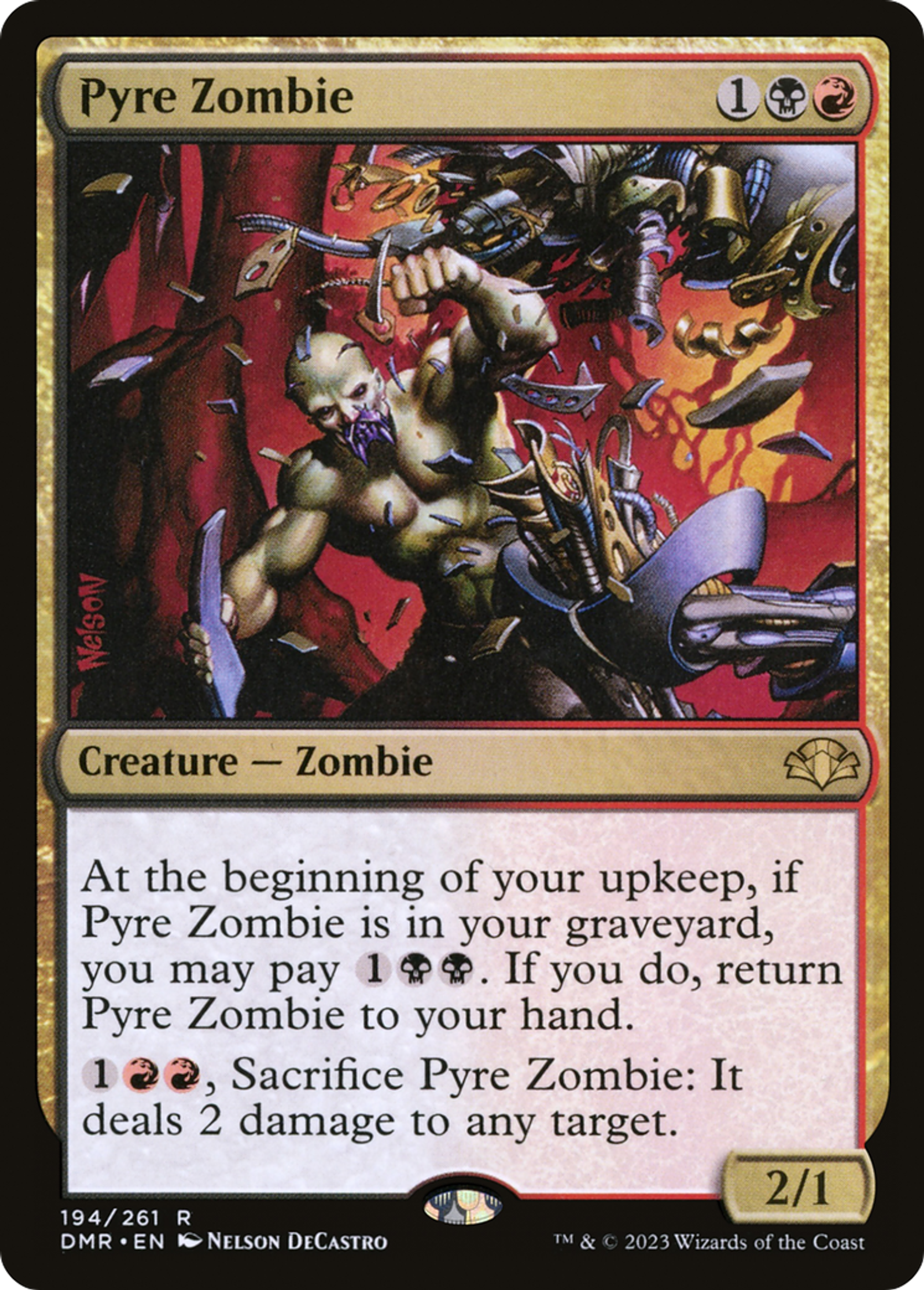 Zombie des bûchers — Dominaria Remastered — Magic: The Gathering