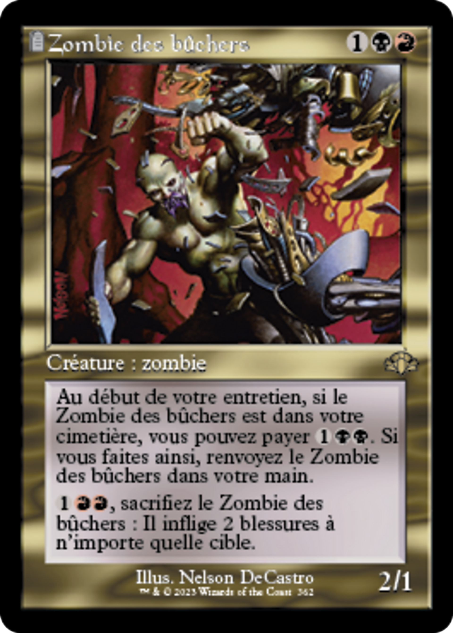 Zombie des bûchers — Dominaria Remastered — Magic: The Gathering
