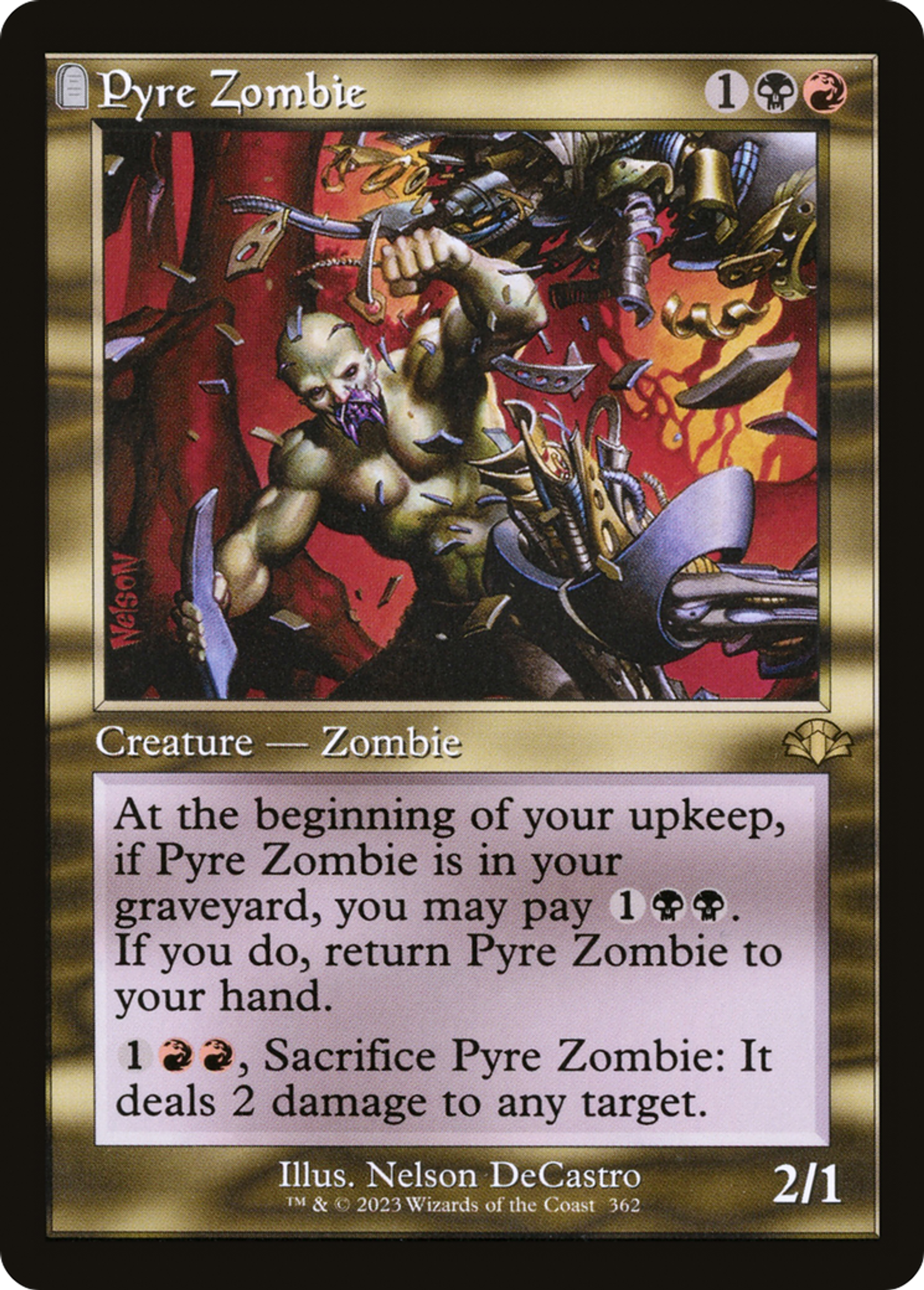 Pyre Zombie — Dominaria Remastered — Magic: The Gathering