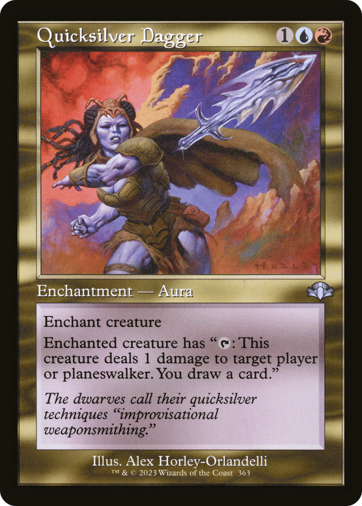 Quicksilver Dagger — Dominaria Remastered — Magic: The Gathering
