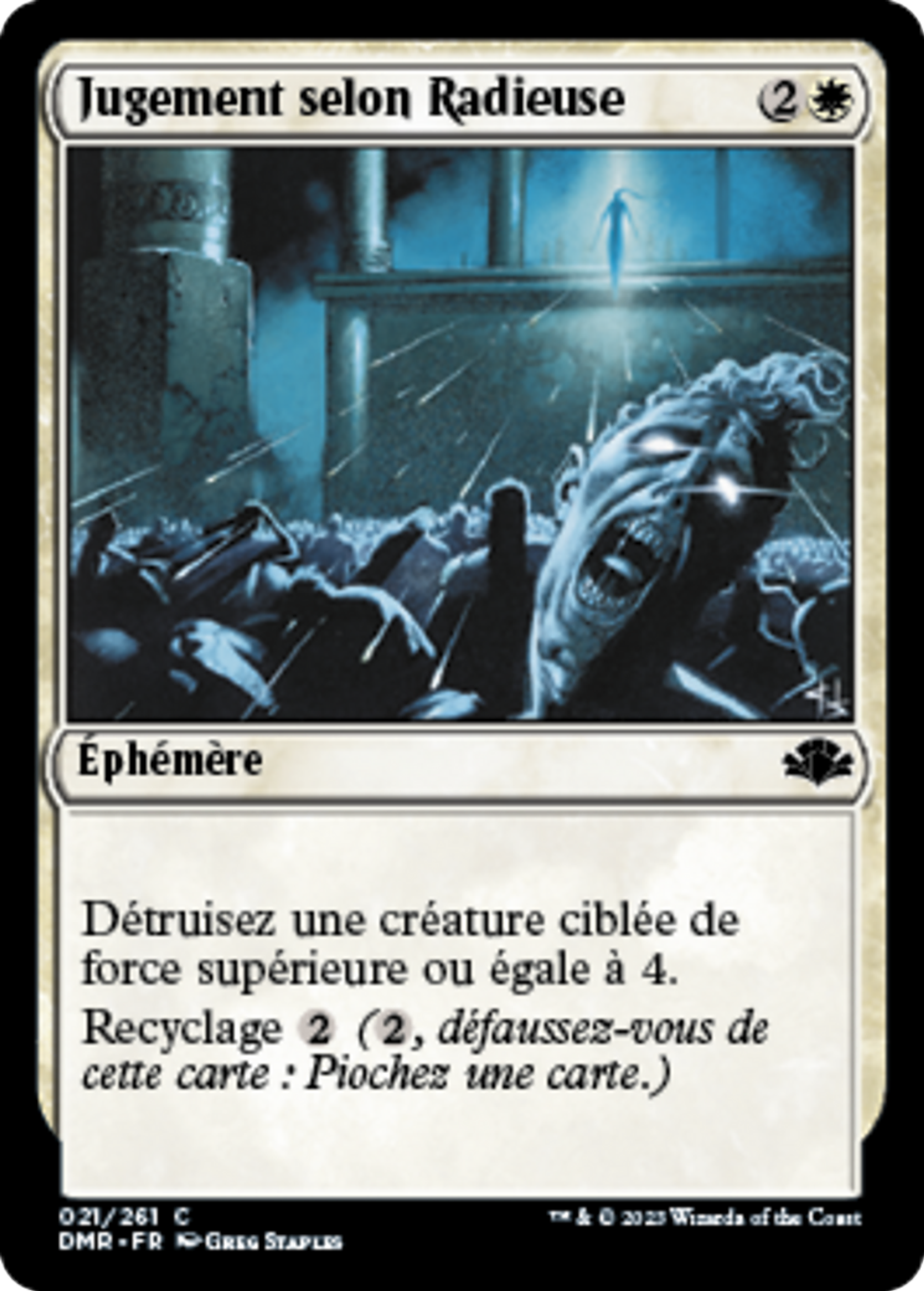 Jugement selon Radieuse — Dominaria Remastered — Magic: The Gathering