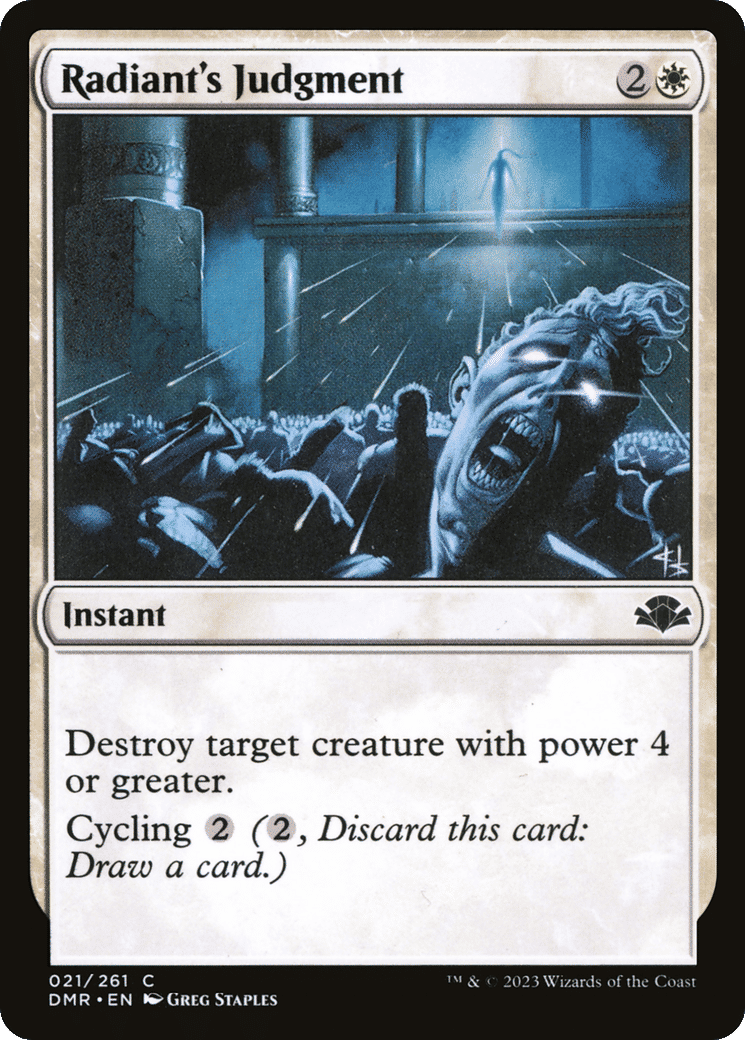Radiant's Judgment — Dominaria Remastered — Magic: The Gathering