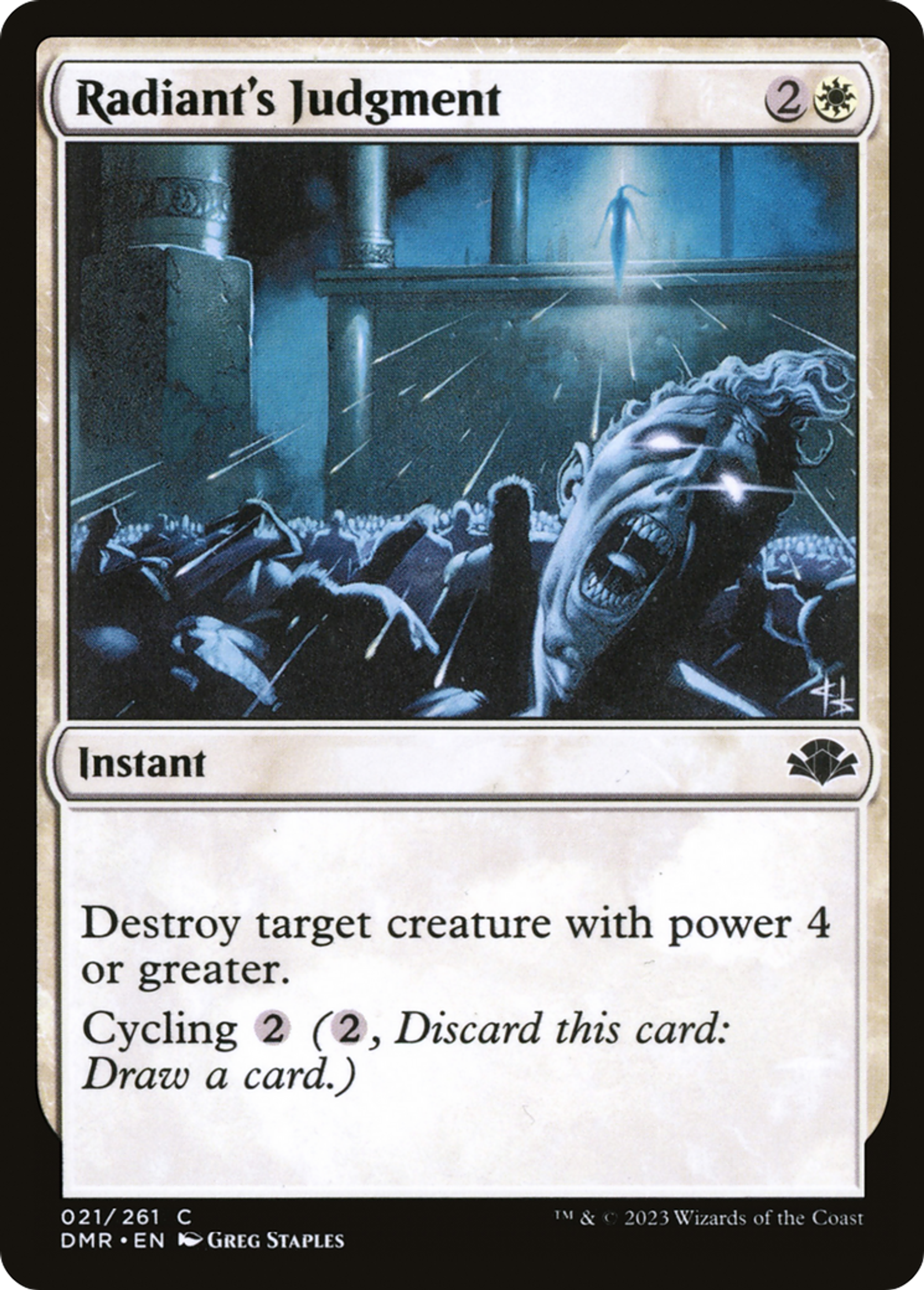 Jugement selon Radieuse — Dominaria Remastered — Magic: The Gathering