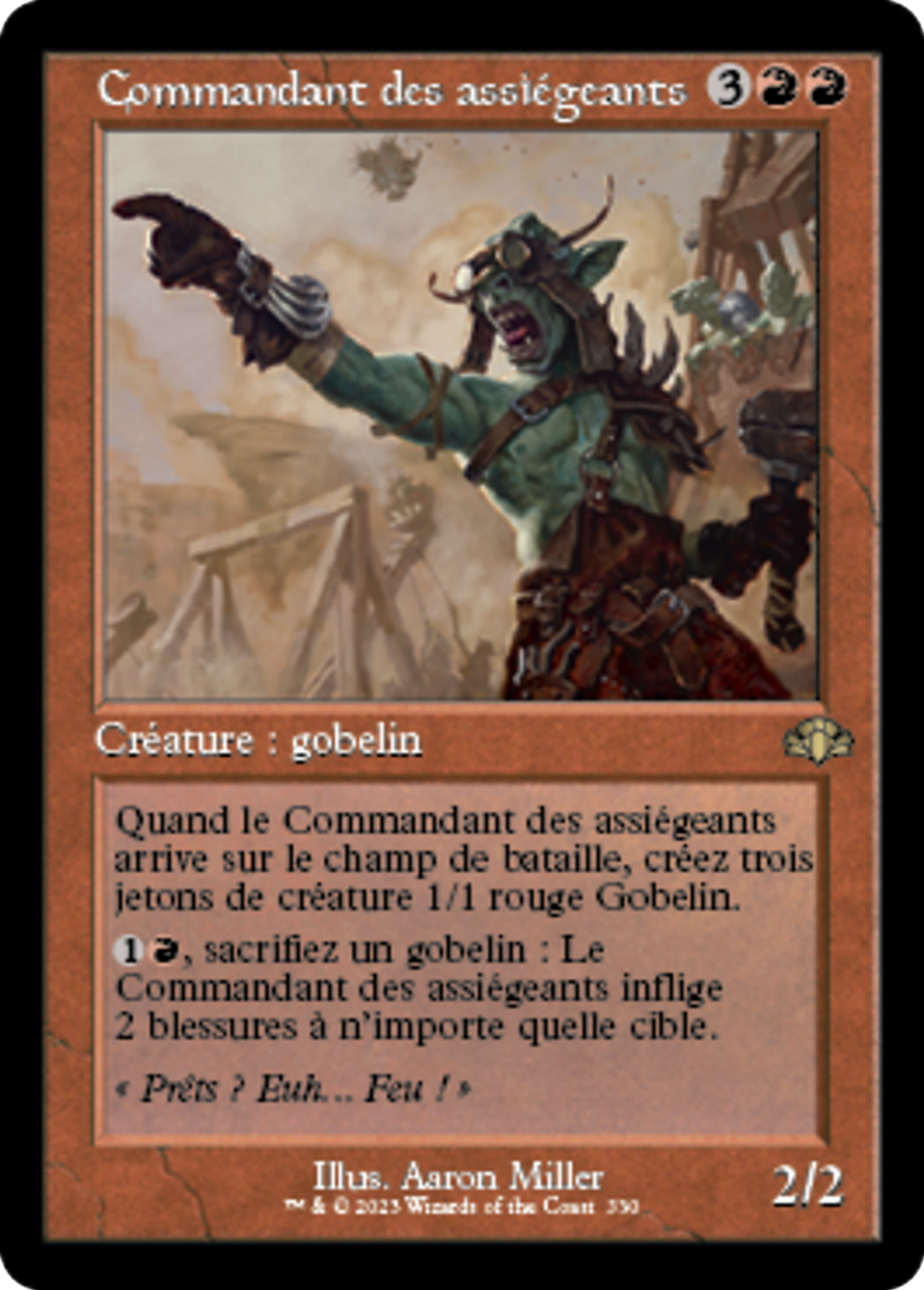 Commandant des assiégeants — Dominaria Remastered — Magic: The Gathering