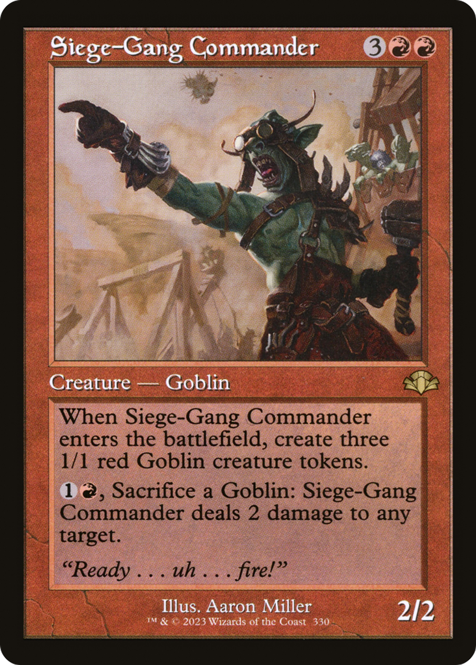 Siege-Gang Commander — Dominaria Remastered — Magic: The Gathering