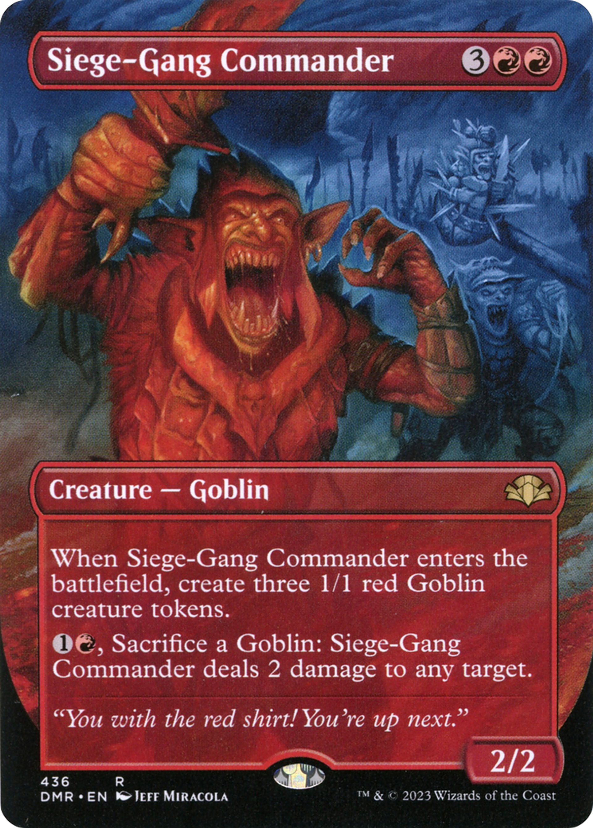 Siege-Gang Commander — Dominaria Remastered — Magic: The Gathering