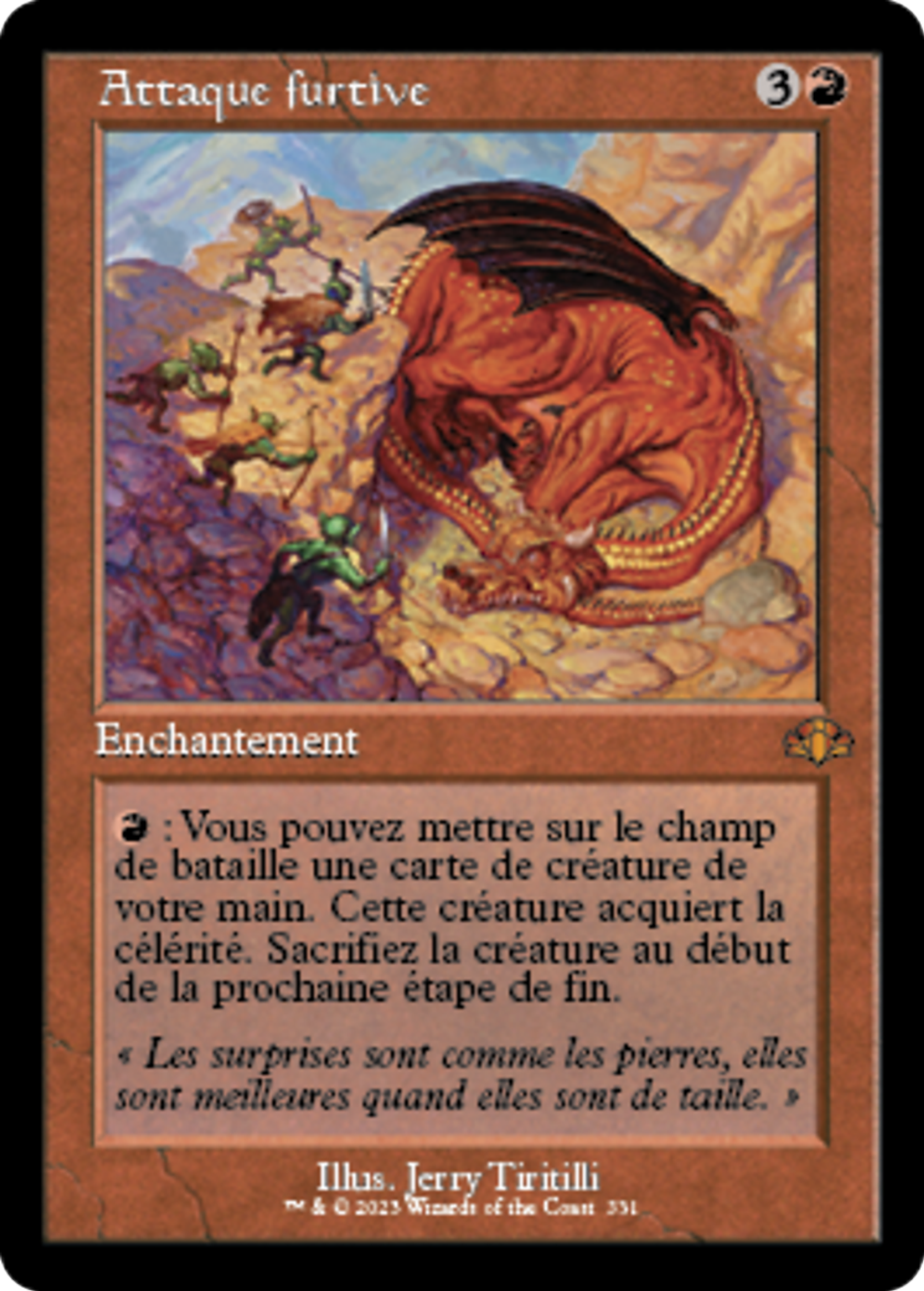 Attaque furtive — Dominaria Remastered — Magic: The Gathering