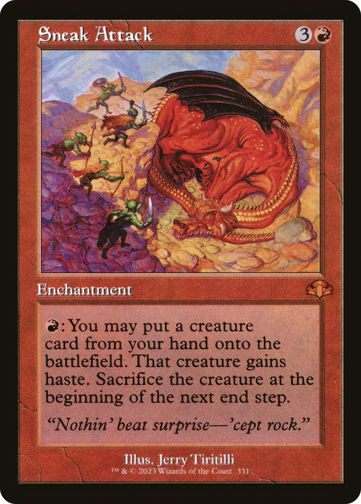 Sneak Attack — Dominaria Remastered — Magic: The Gathering