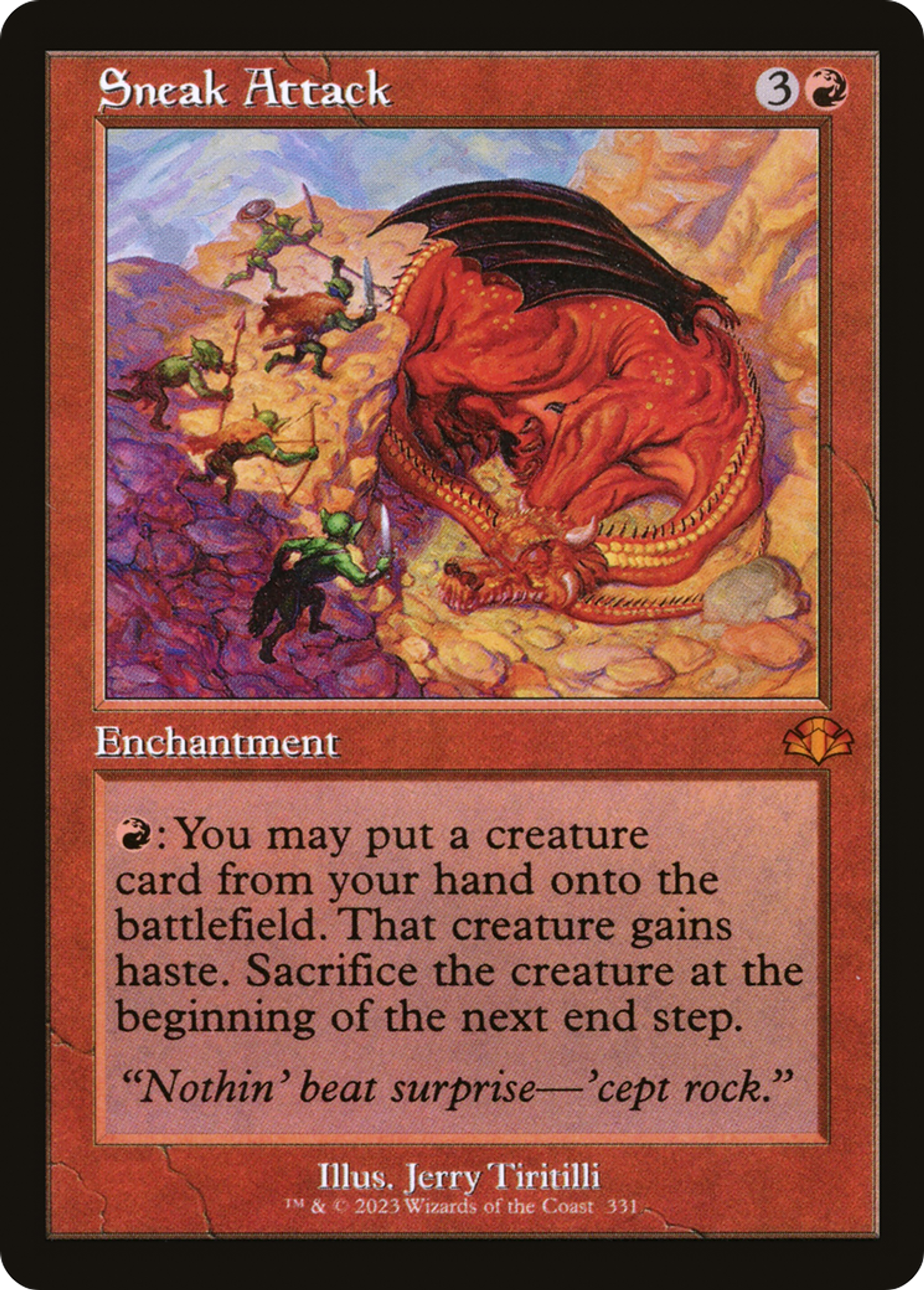 Sneak Attack — Dominaria Remastered — Magic: The Gathering