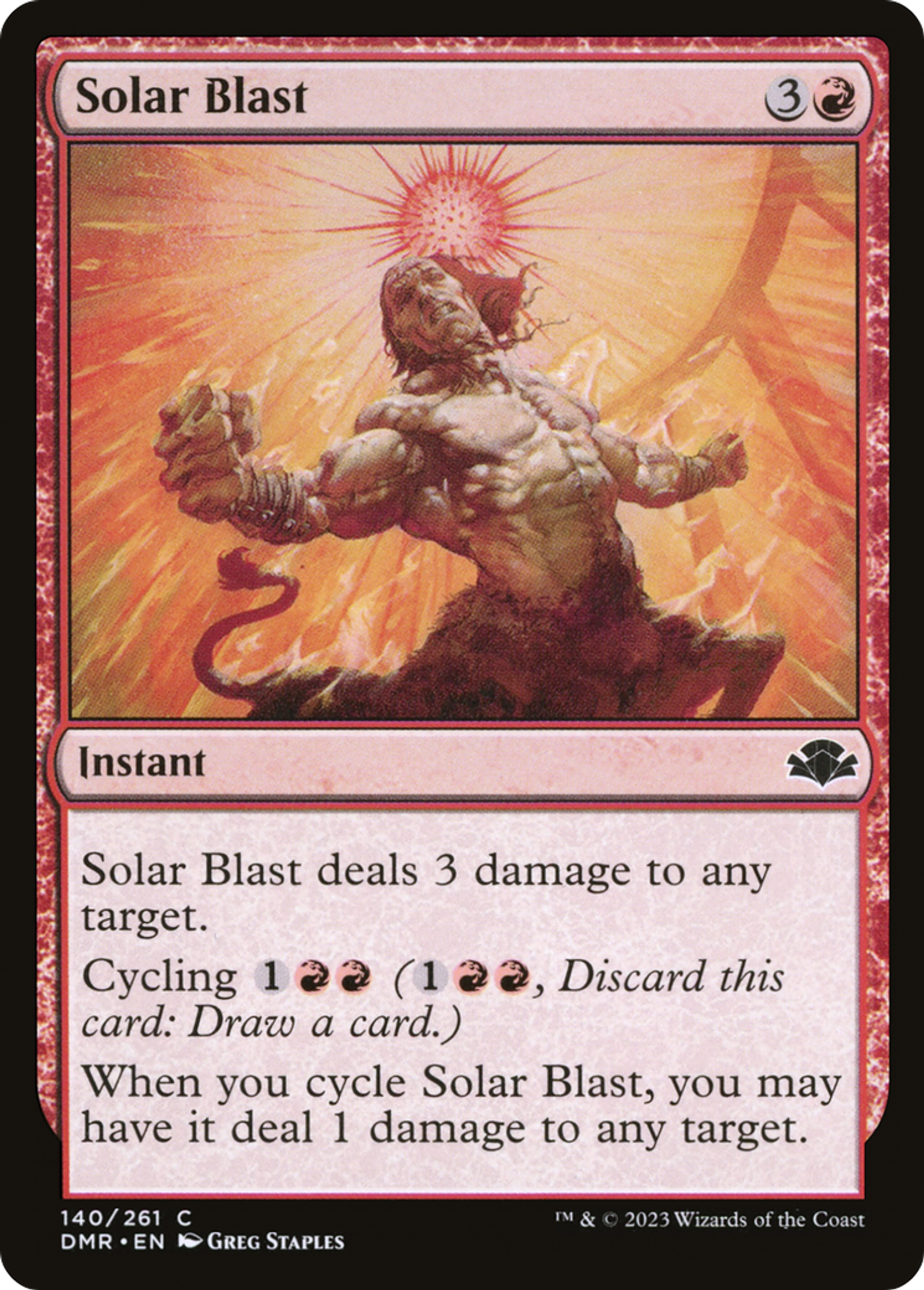 Déflagration solaire — Dominaria Remastered — Magic: The Gathering