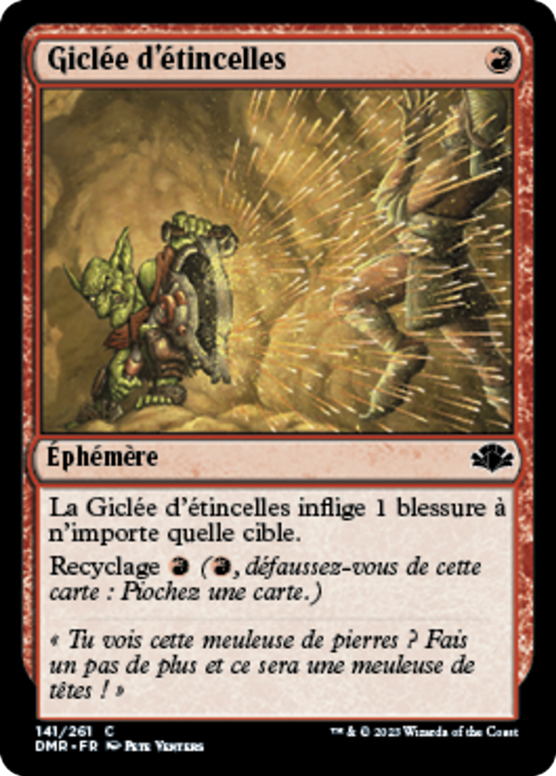 Giclée d'étincelles — Dominaria Remastered — Magic: The Gathering