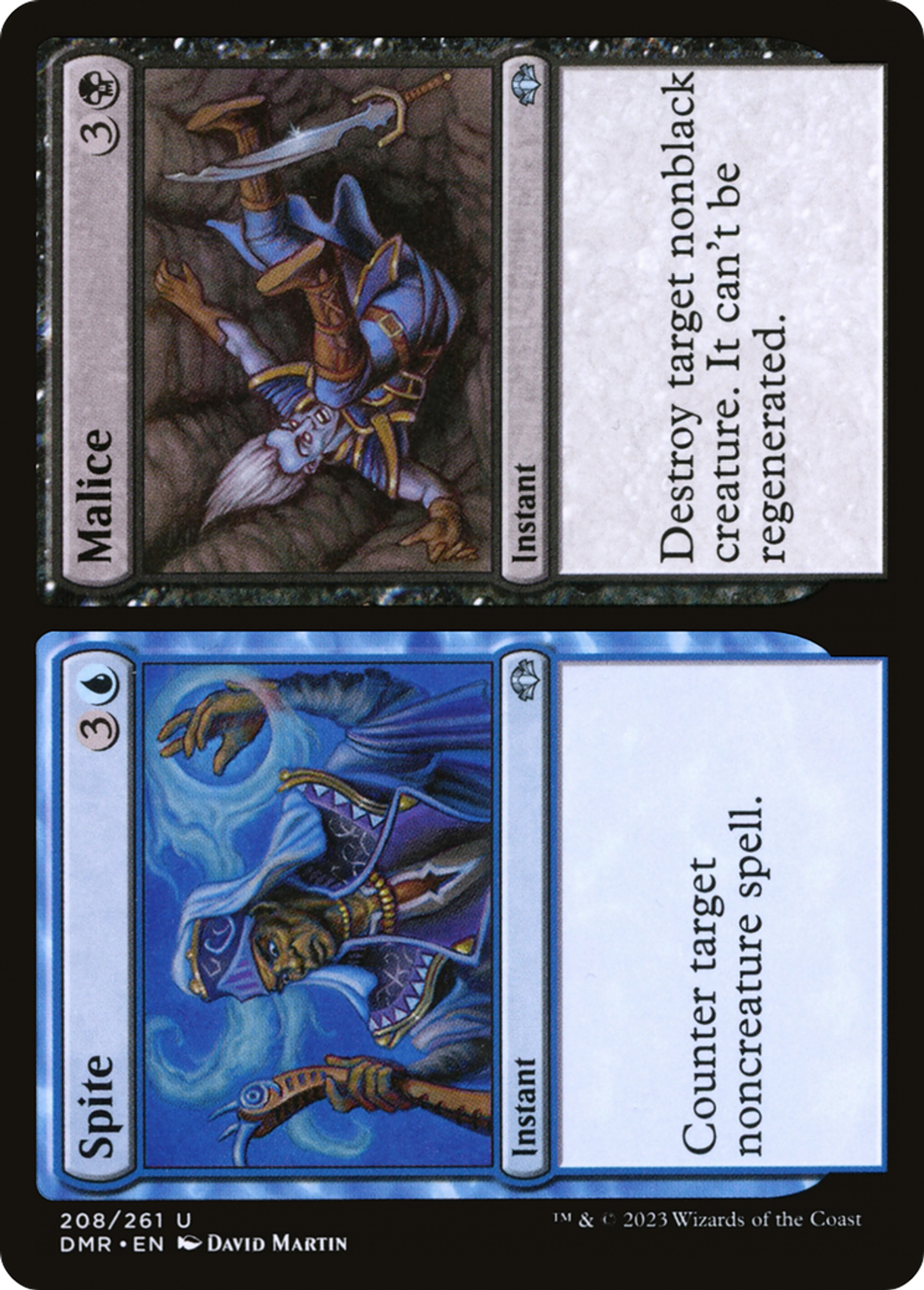 Spite // Malice — Dominaria Remastered — Magic: The Gathering